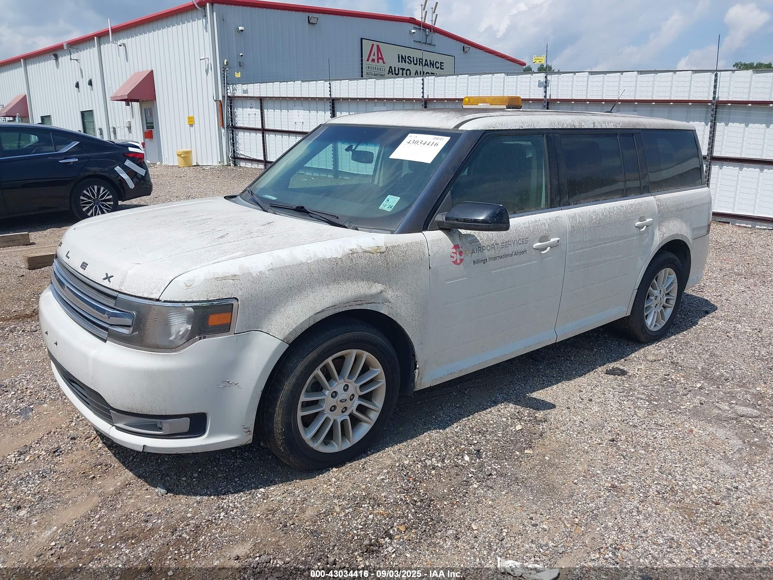 2013 Ford Flex Sel White vin: 2FMHK6C89DBD29930