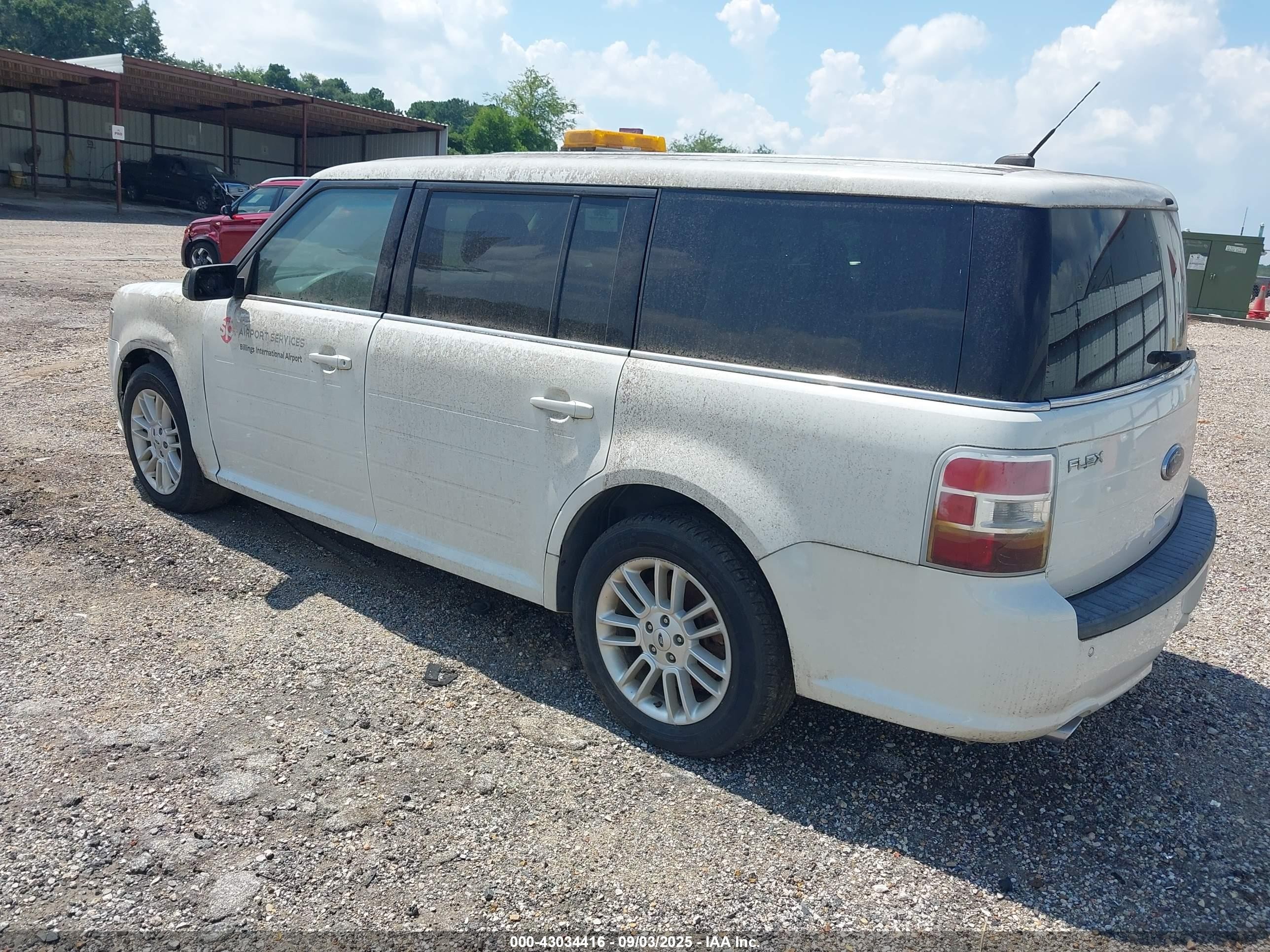 2013 Ford Flex Sel White vin: 2FMHK6C89DBD29930