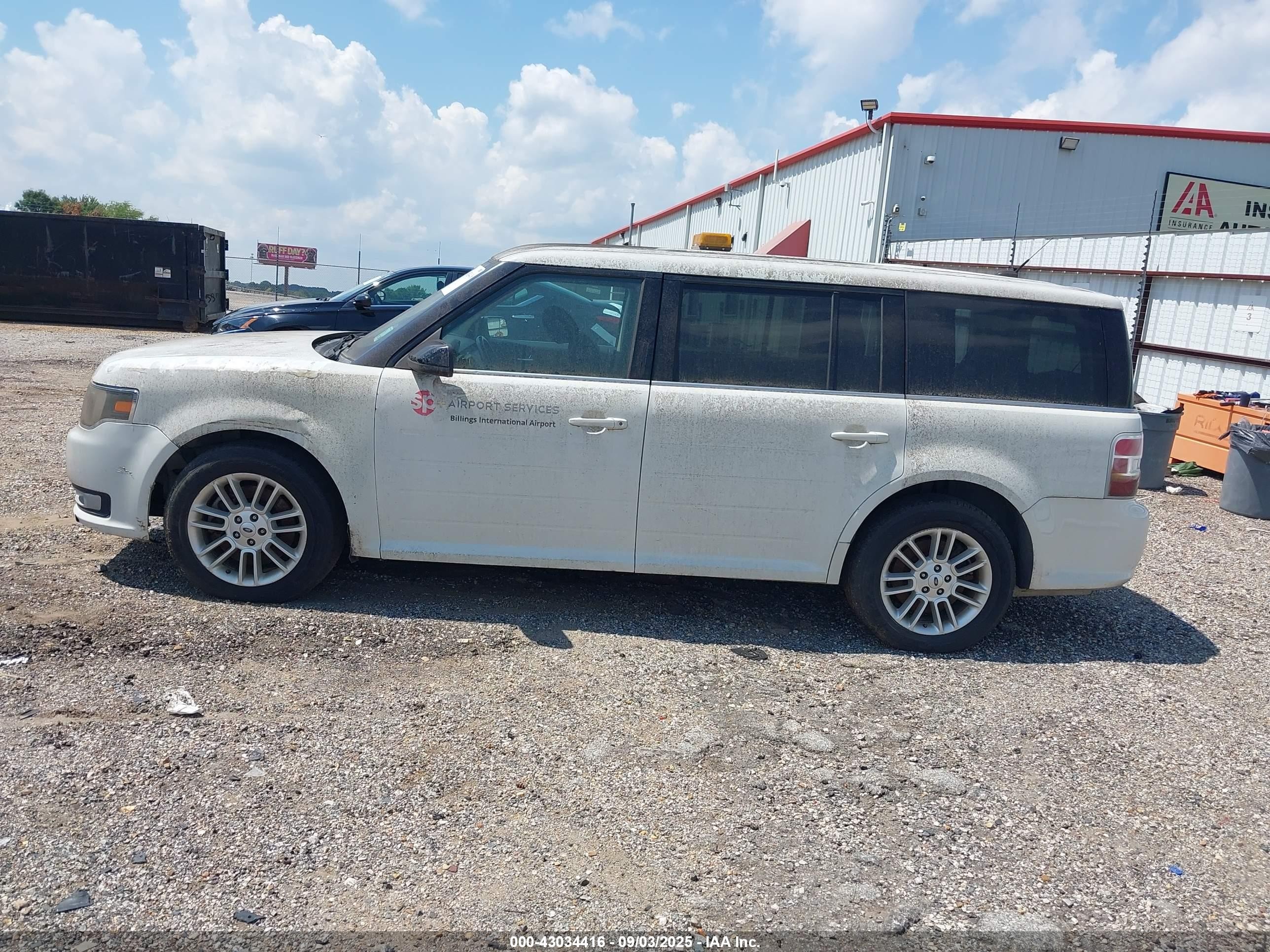 2013 Ford Flex Sel White vin: 2FMHK6C89DBD29930