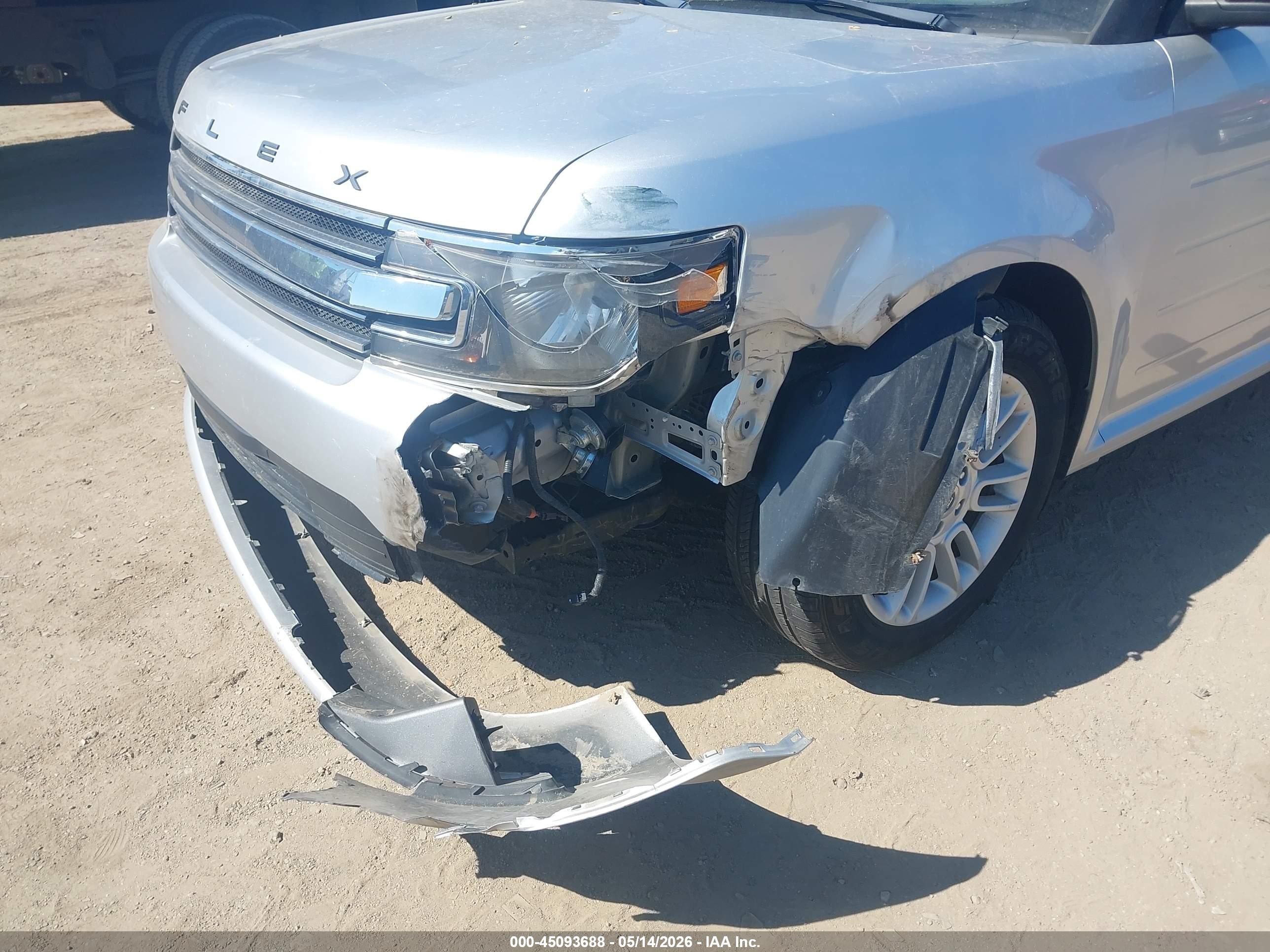 2014 Ford Flex Sel Silver vin: 2FMHK6C89EBD30805