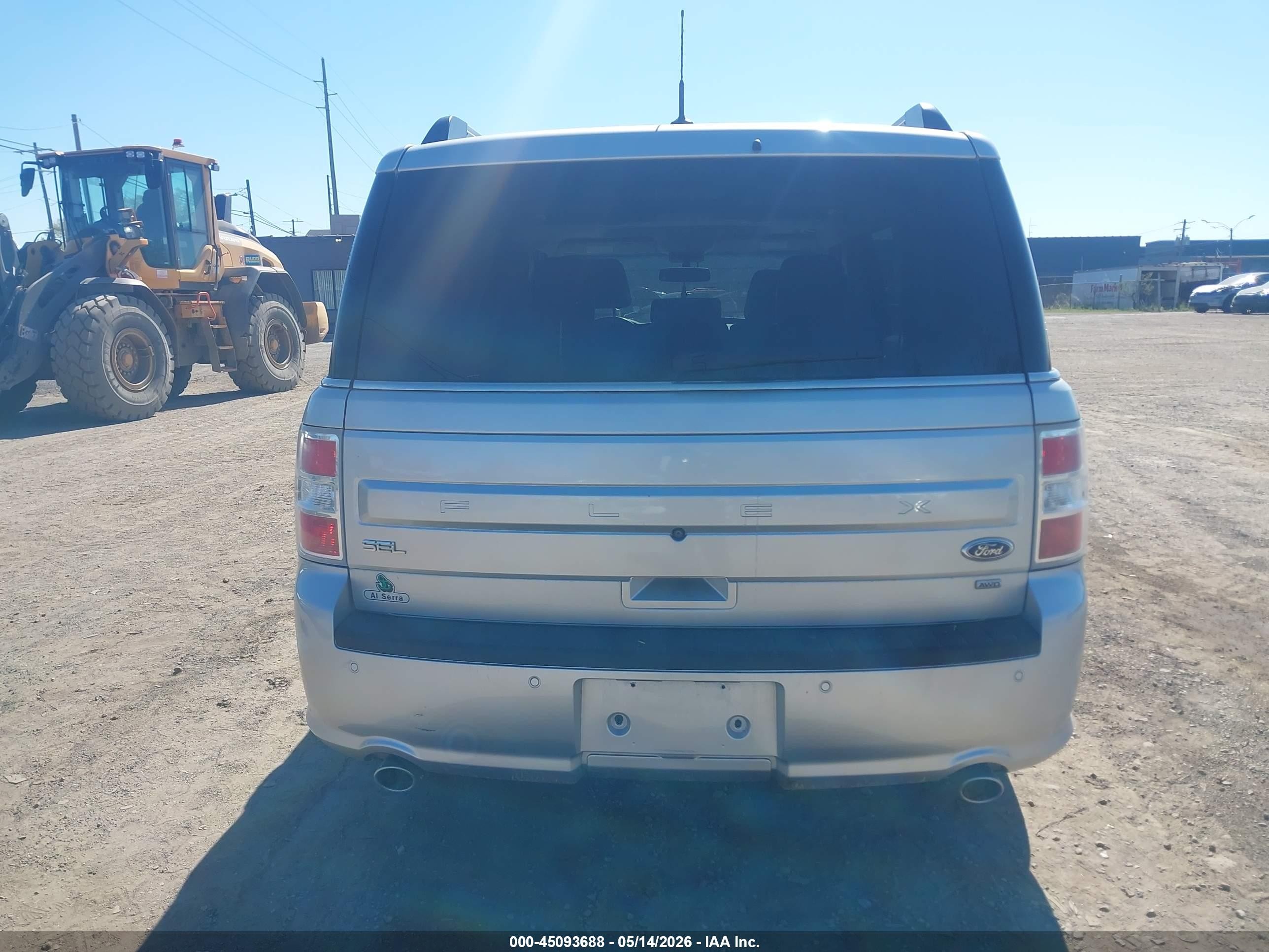 2014 Ford Flex Sel Silver vin: 2FMHK6C89EBD30805