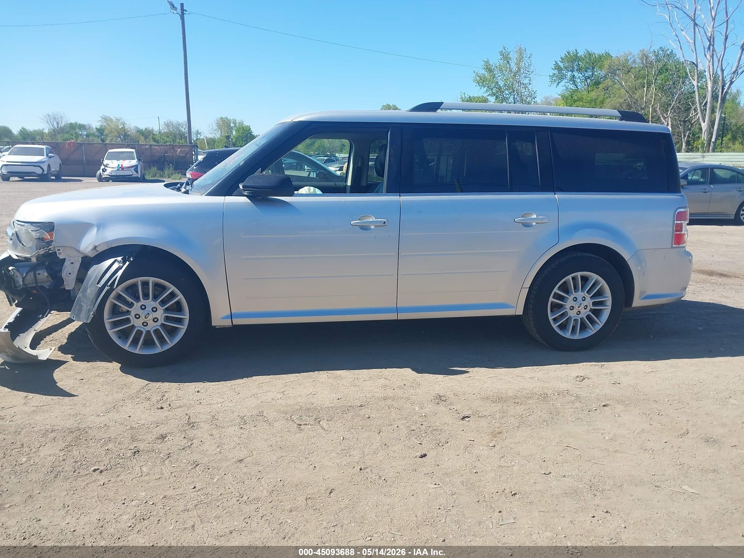 2014 Ford Flex Sel Silver vin: 2FMHK6C89EBD30805
