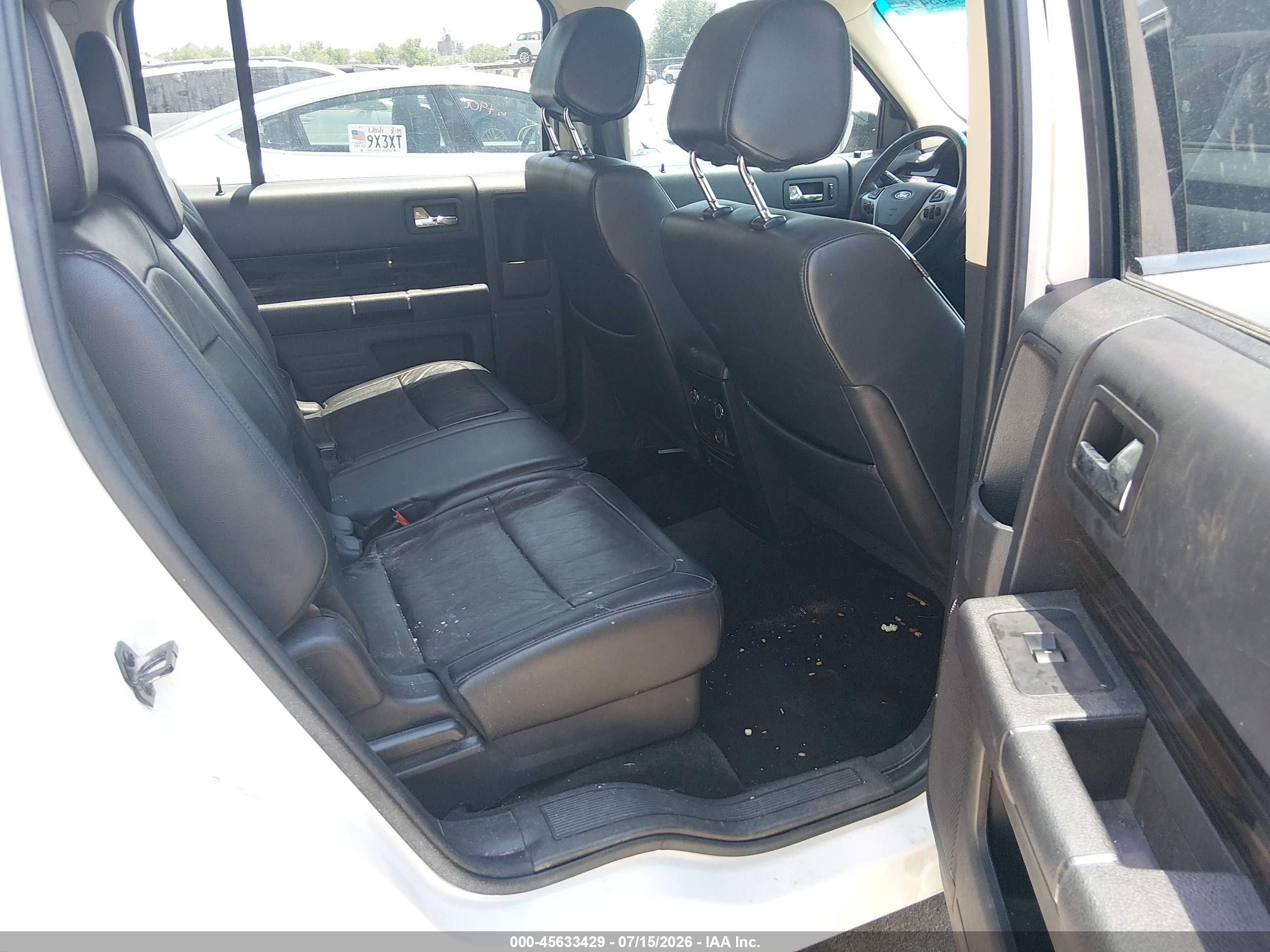 2014 Ford Flex Sel White vin: 2FMHK6C89EBD35826