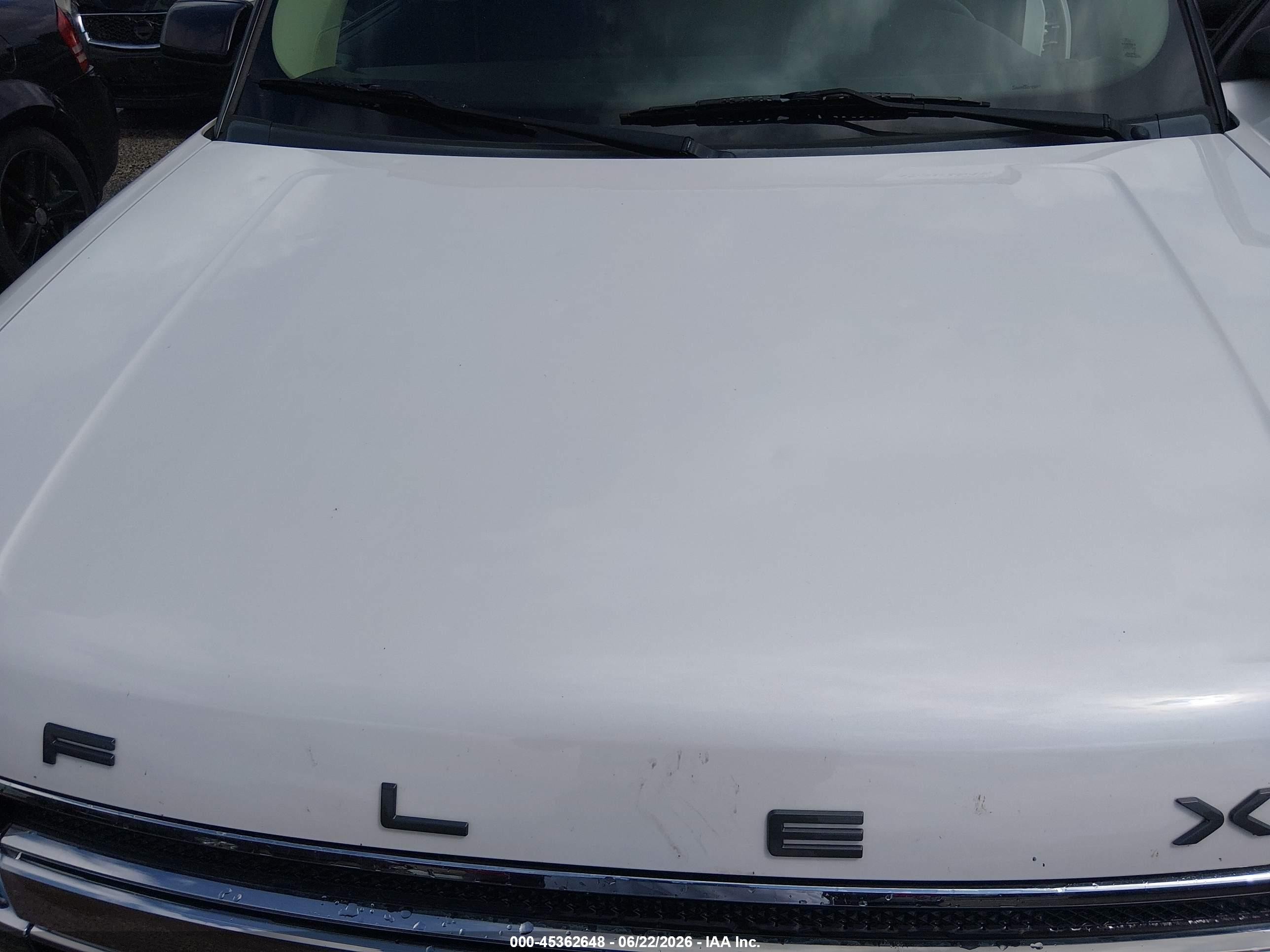 2014 Ford Flex Sel White vin: 2FMHK6C89EBD37897