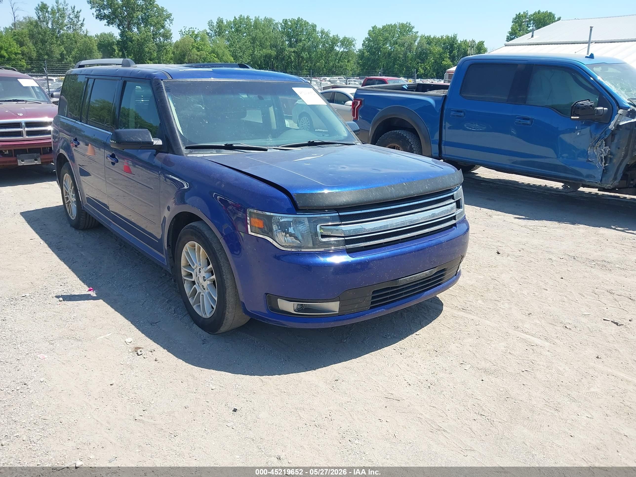 2014 Ford Flex Sel Синий vin: 2FMHK6C89EBD44557