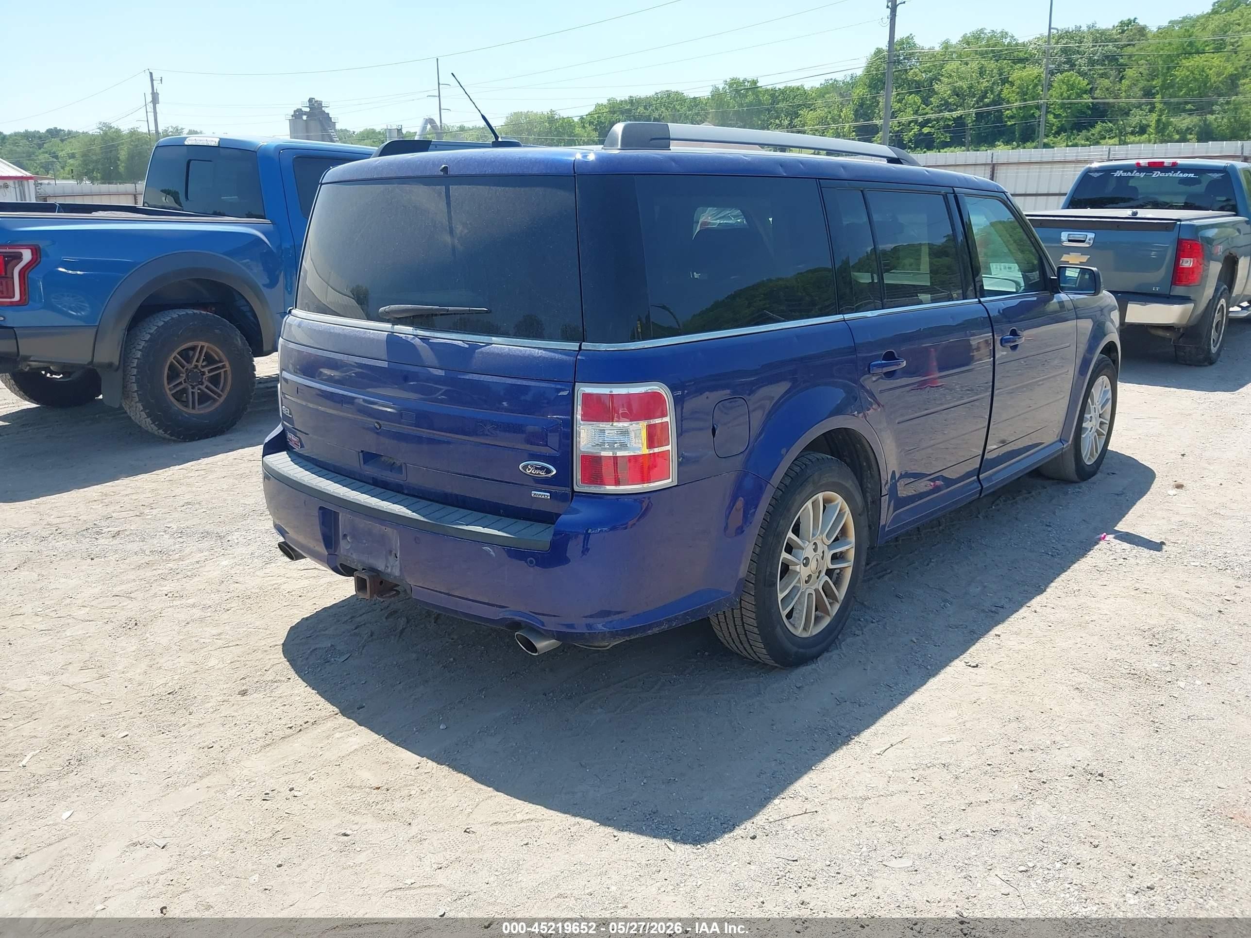 2014 Ford Flex Sel Синий vin: 2FMHK6C89EBD44557