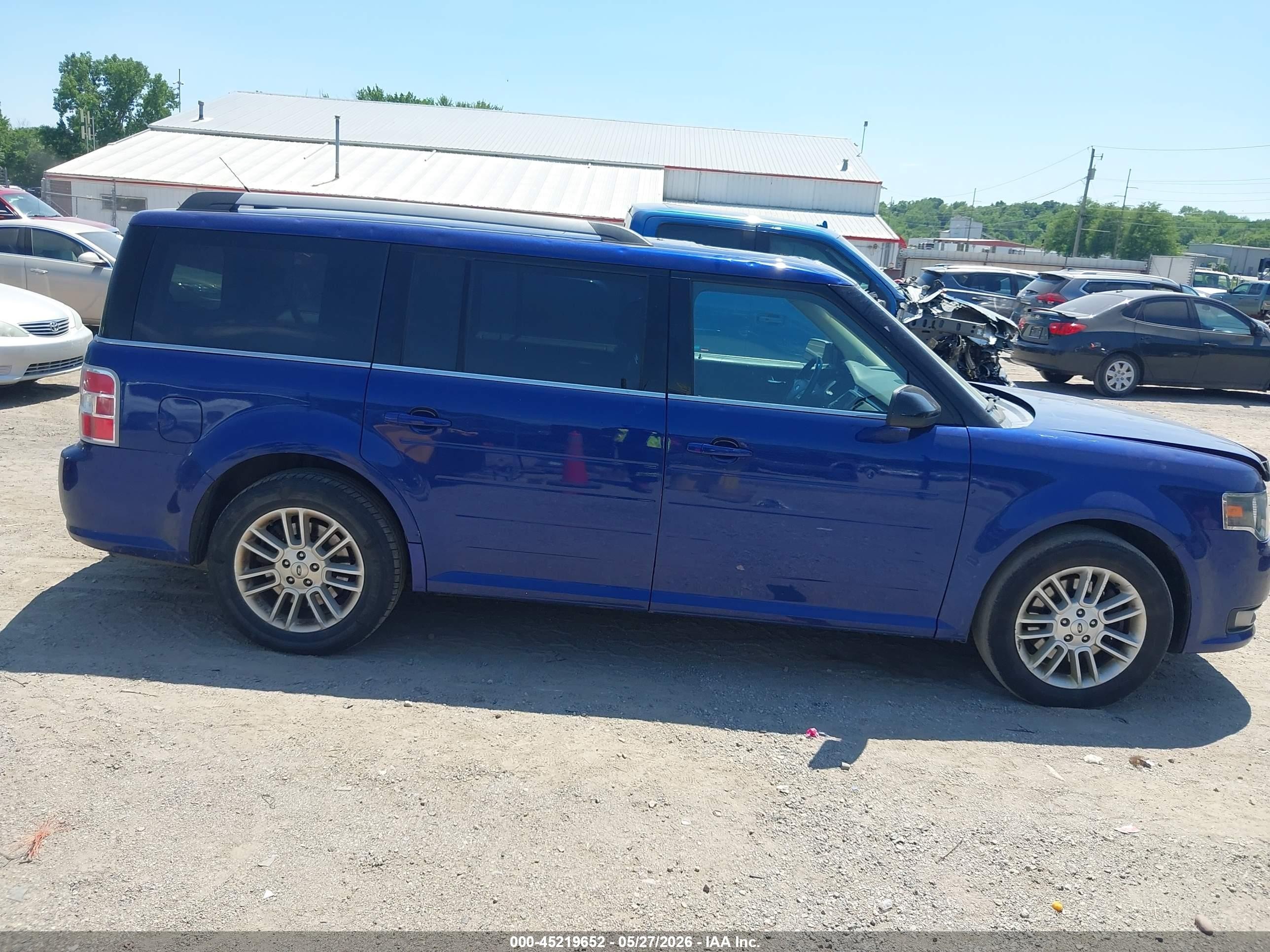 2014 Ford Flex Sel Синий vin: 2FMHK6C89EBD44557
