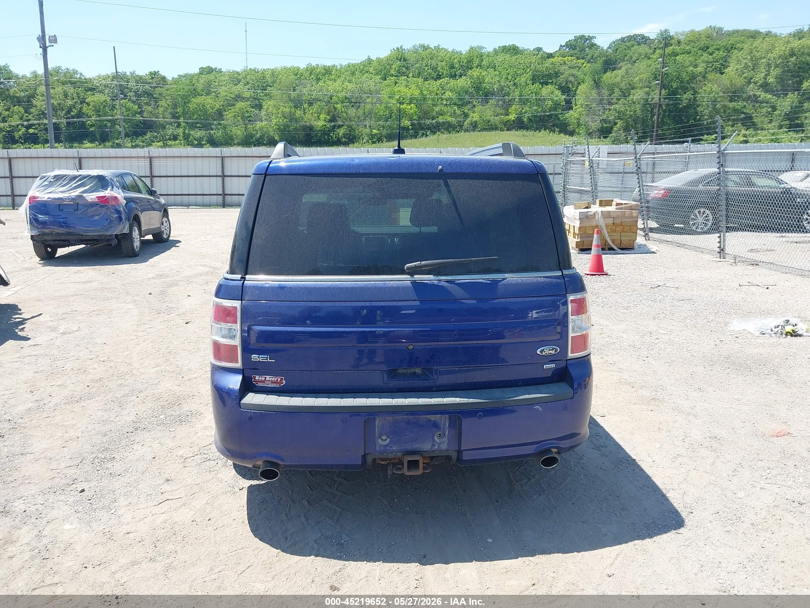2014 Ford Flex Sel Синий vin: 2FMHK6C89EBD44557