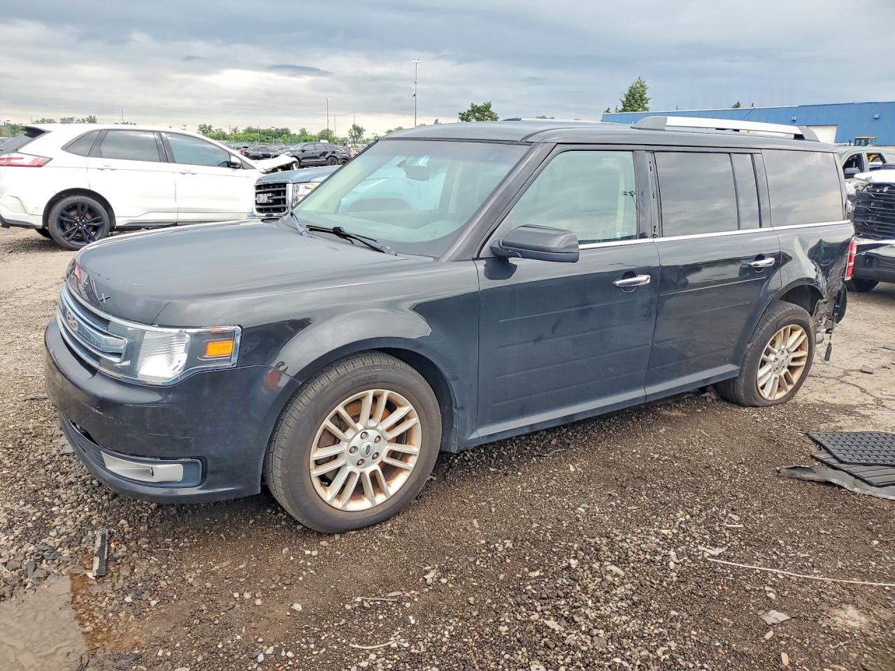 2015 Ford Flex Sel Черный vin: 2FMHK6C89FBA14466
