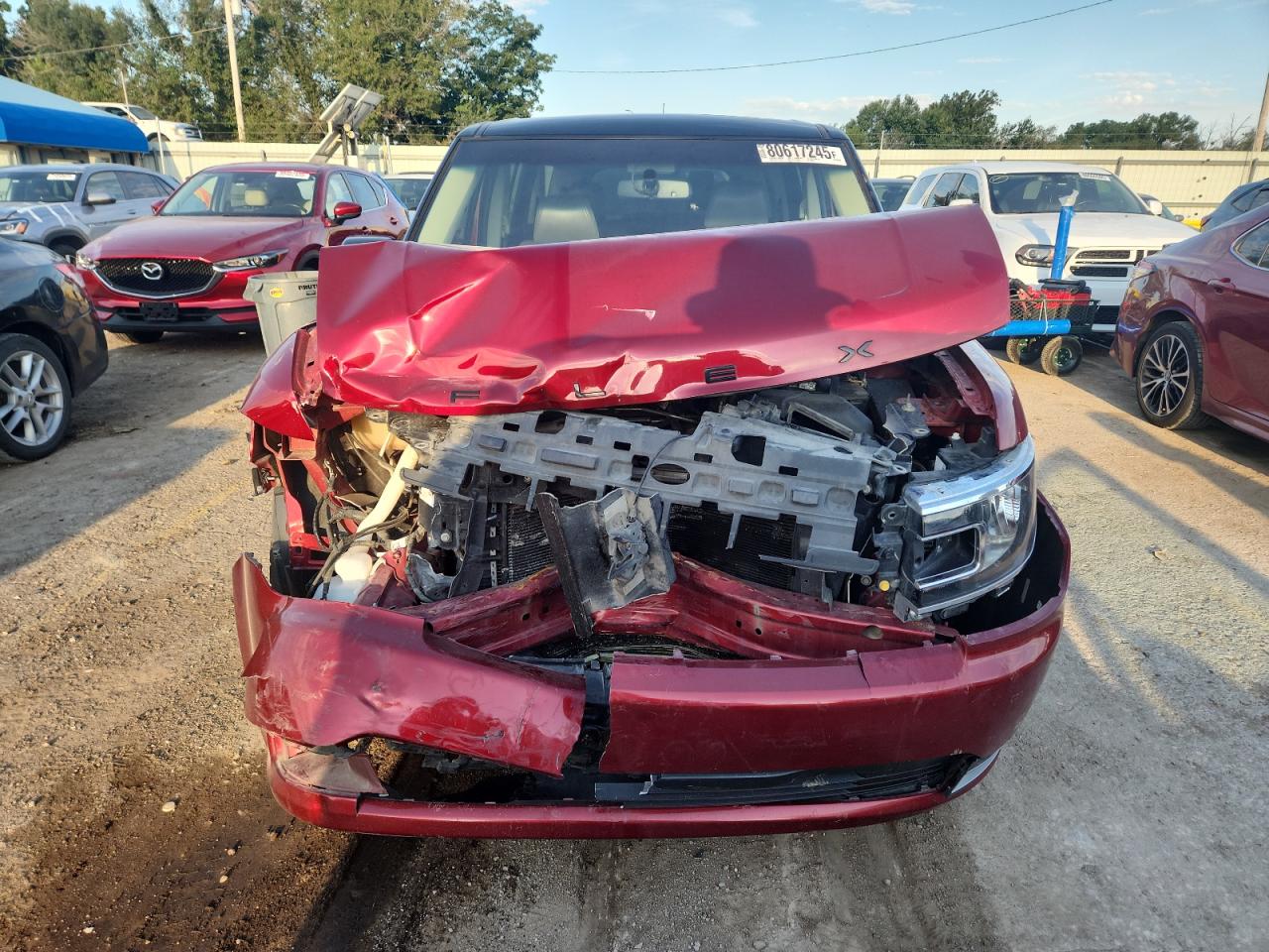 2018 Ford Flex Sel Maroon vin: 2FMHK6C89JBA02052