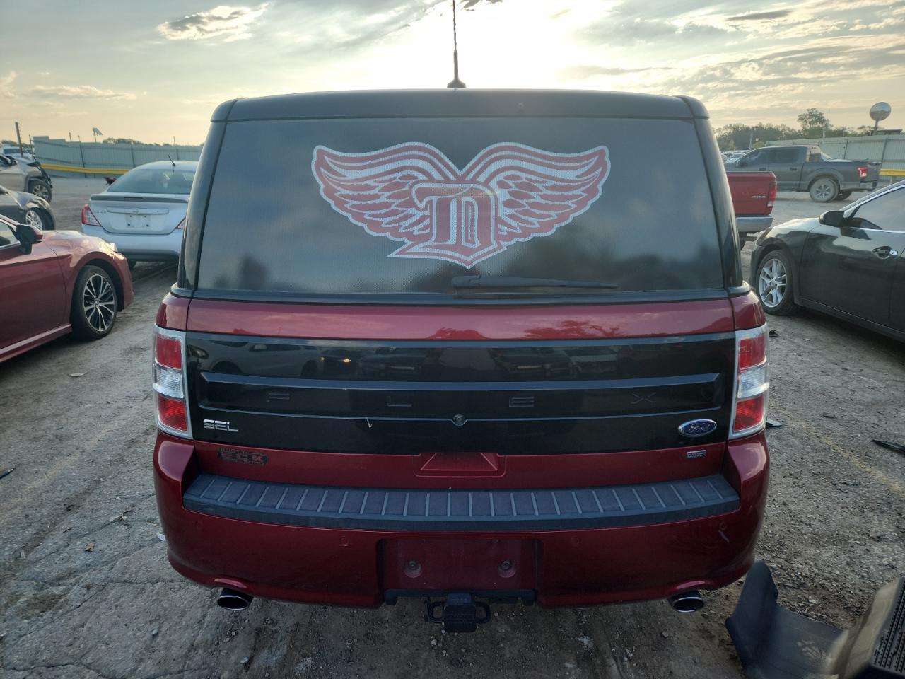 2018 Ford Flex Sel Maroon vin: 2FMHK6C89JBA02052
