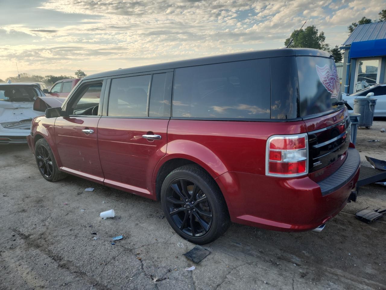 2018 Ford Flex Sel Maroon vin: 2FMHK6C89JBA02052