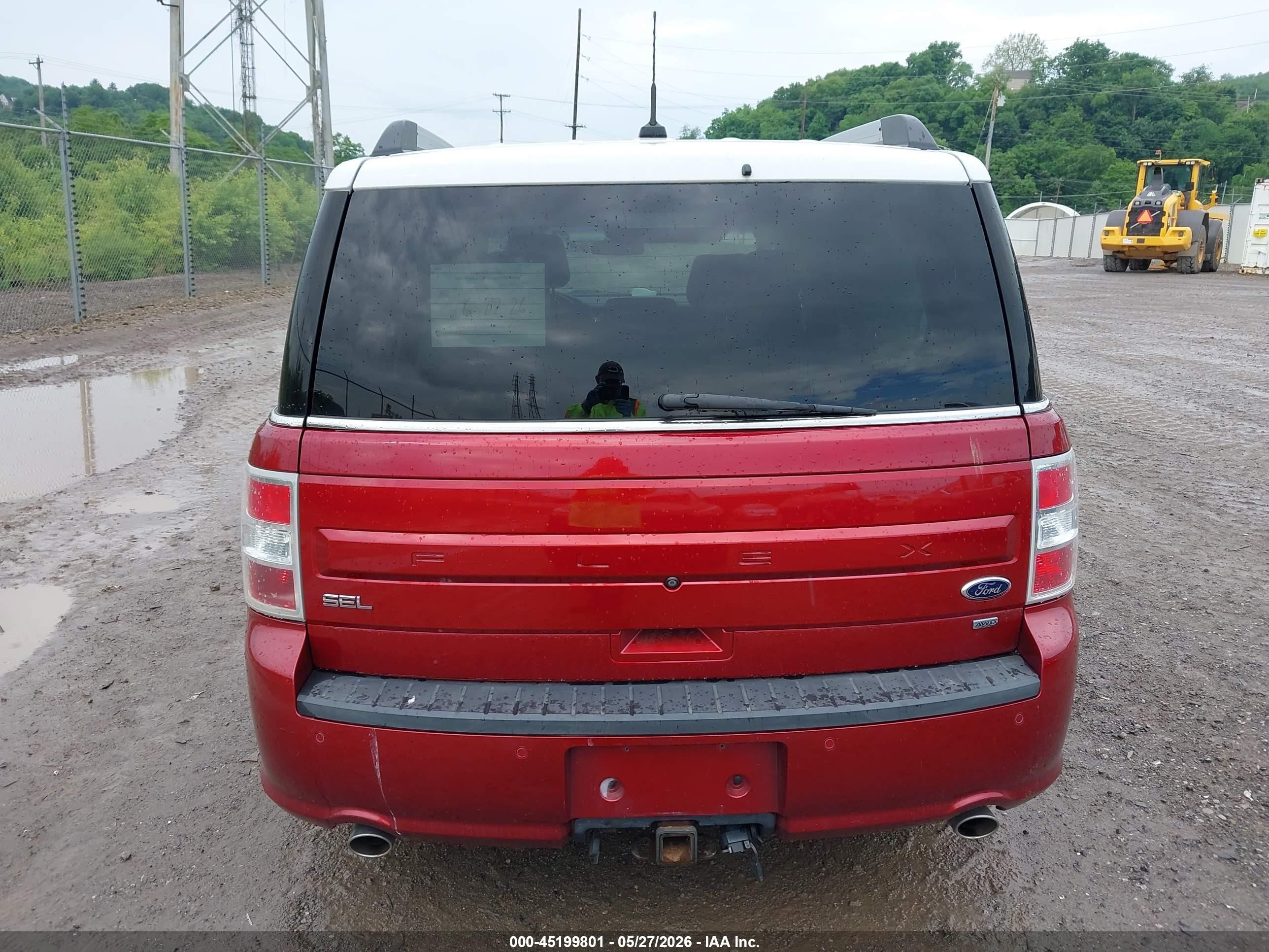 2014 Ford Flex Sel Red vin: 2FMHK6C8XEBD33339
