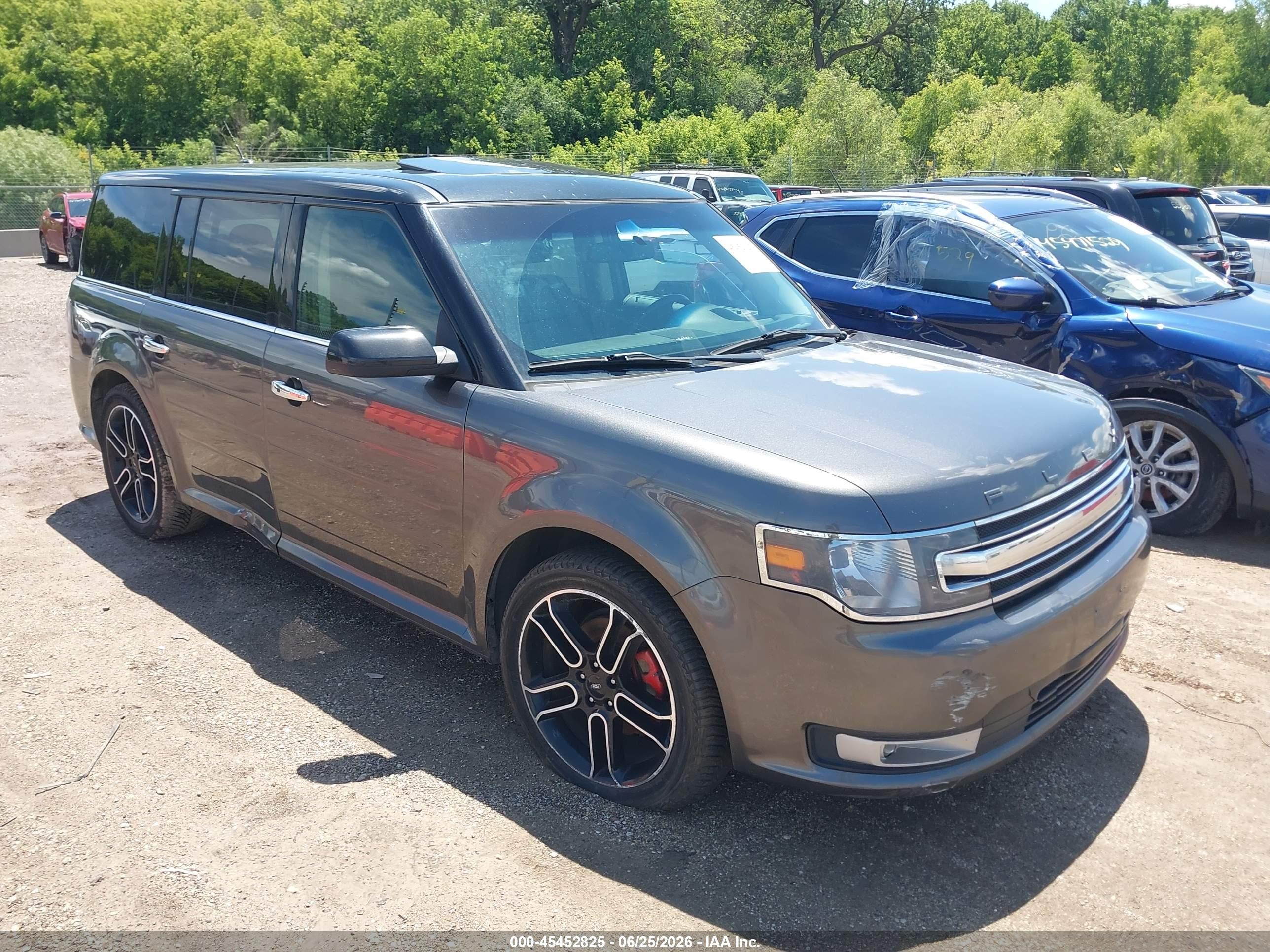 2015 Ford Flex Sel Gray vin: 2FMHK6C8XFBA19563