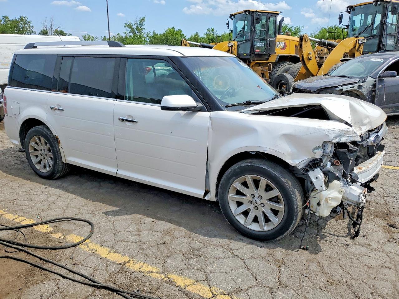 2010 Ford Flex Sel White vin: 2FMHK6CC1ABA50150