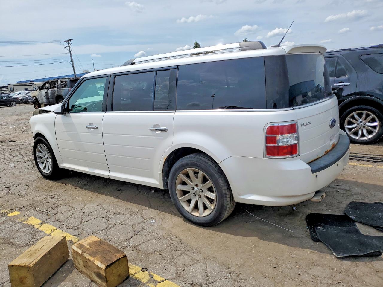 2010 Ford Flex Sel White vin: 2FMHK6CC1ABA50150