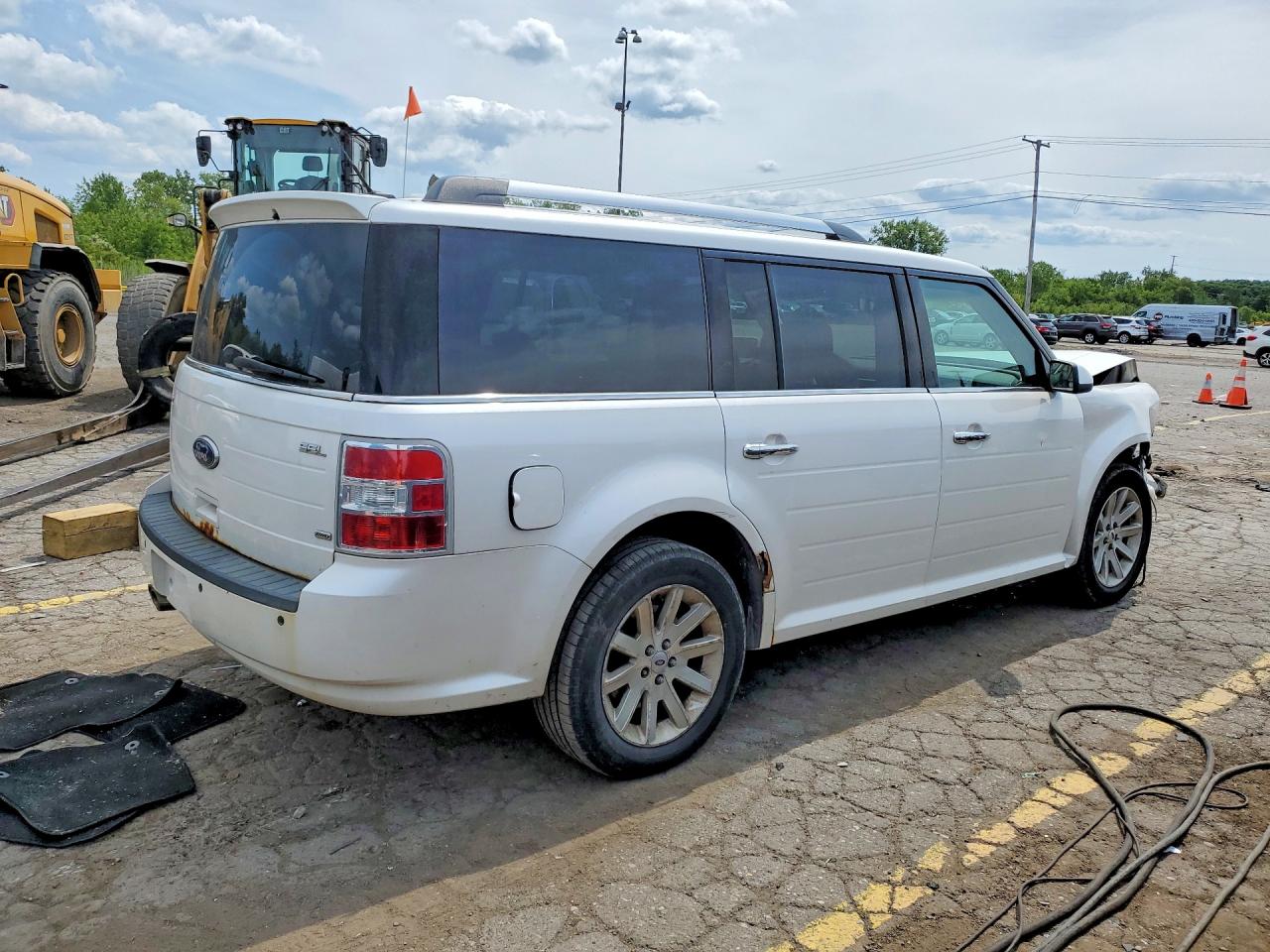 2010 Ford Flex Sel White vin: 2FMHK6CC1ABA50150