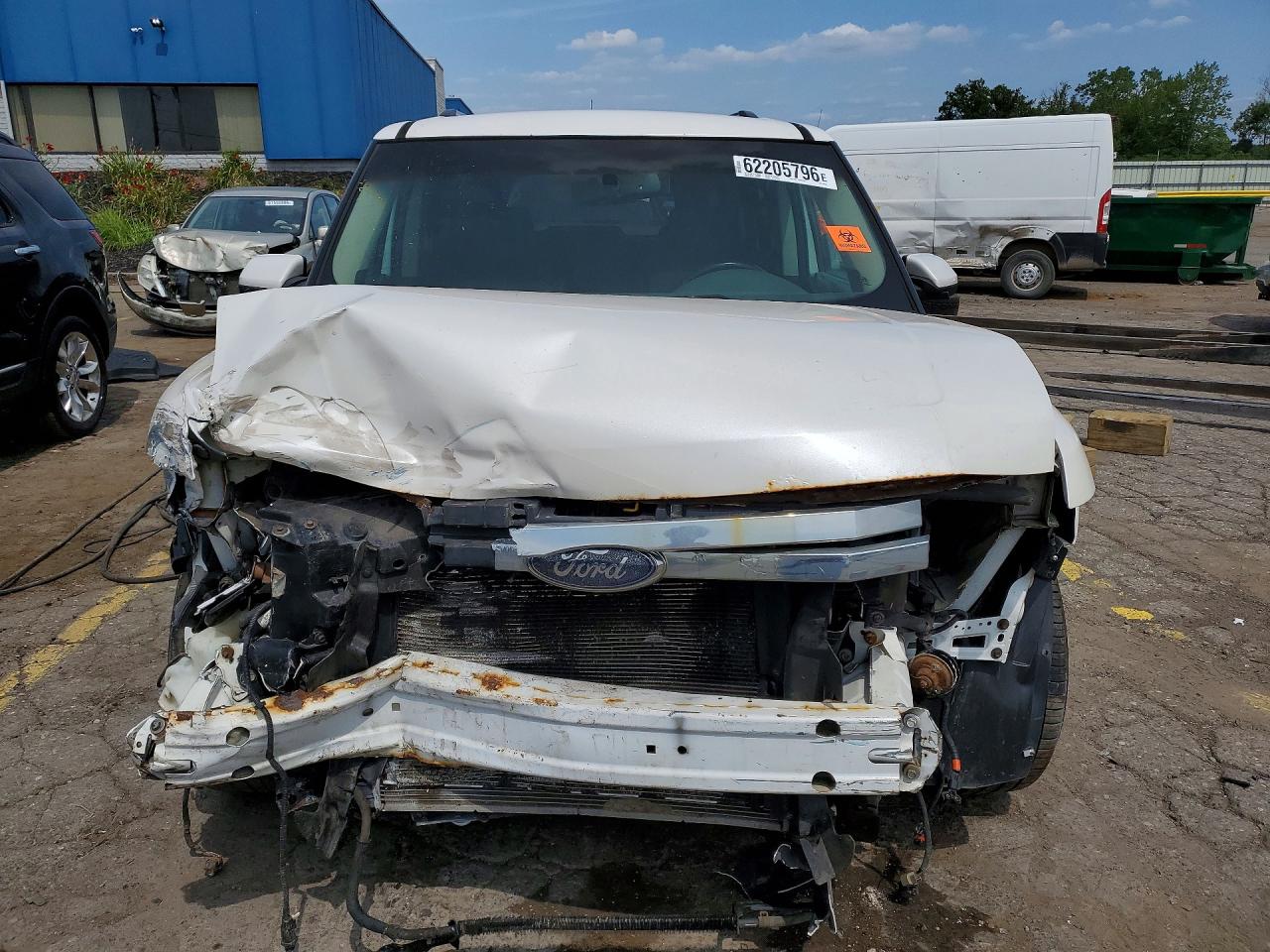 2010 Ford Flex Sel White vin: 2FMHK6CC1ABA50150