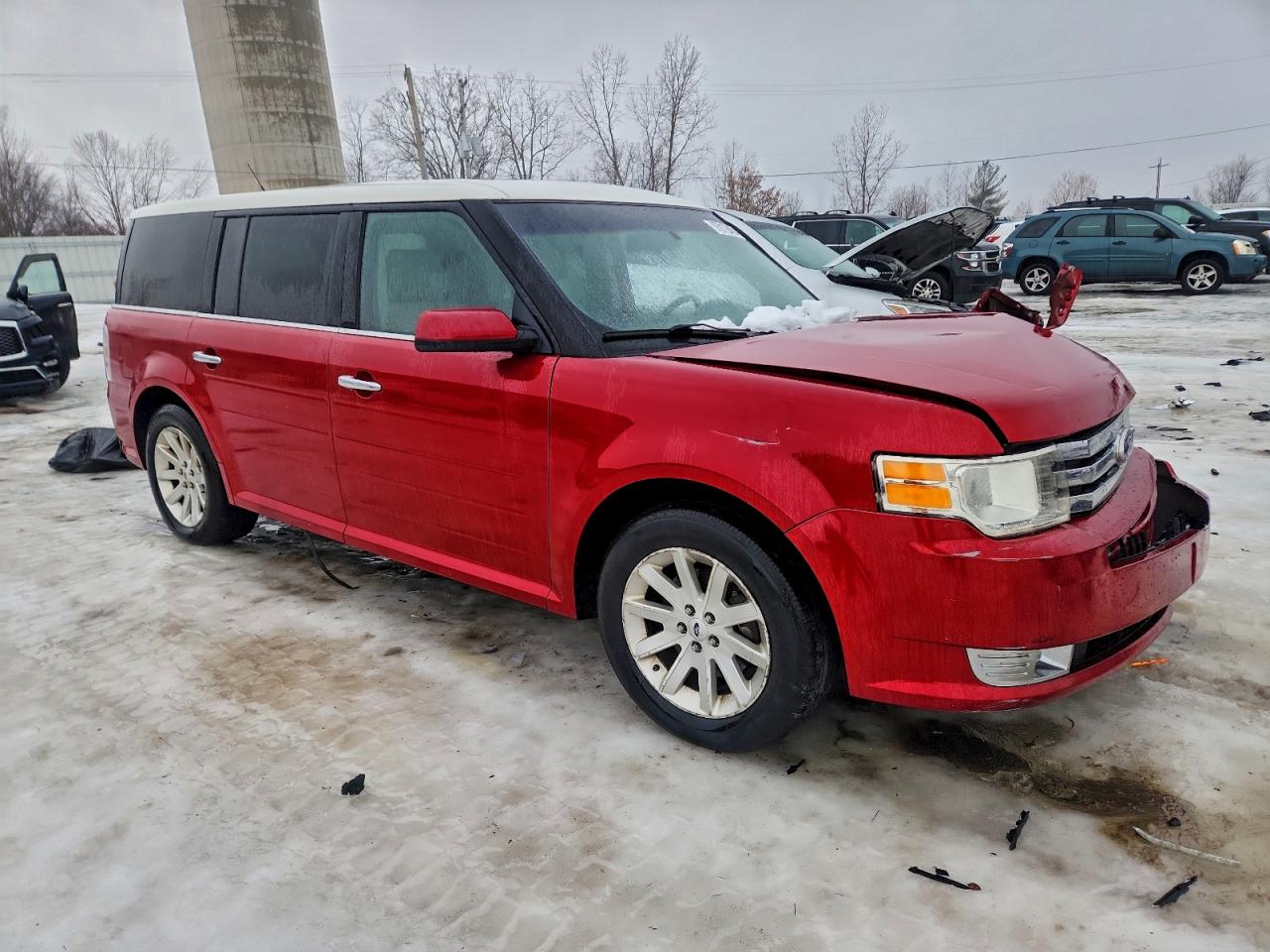 2011 Ford Flex Sel Red vin: 2FMHK6CC1BBD10712