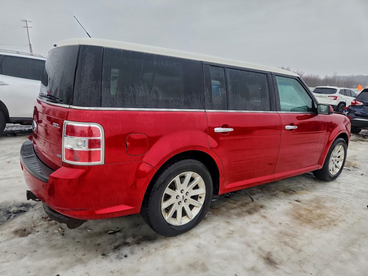 2011 Ford Flex Sel Red vin: 2FMHK6CC1BBD10712
