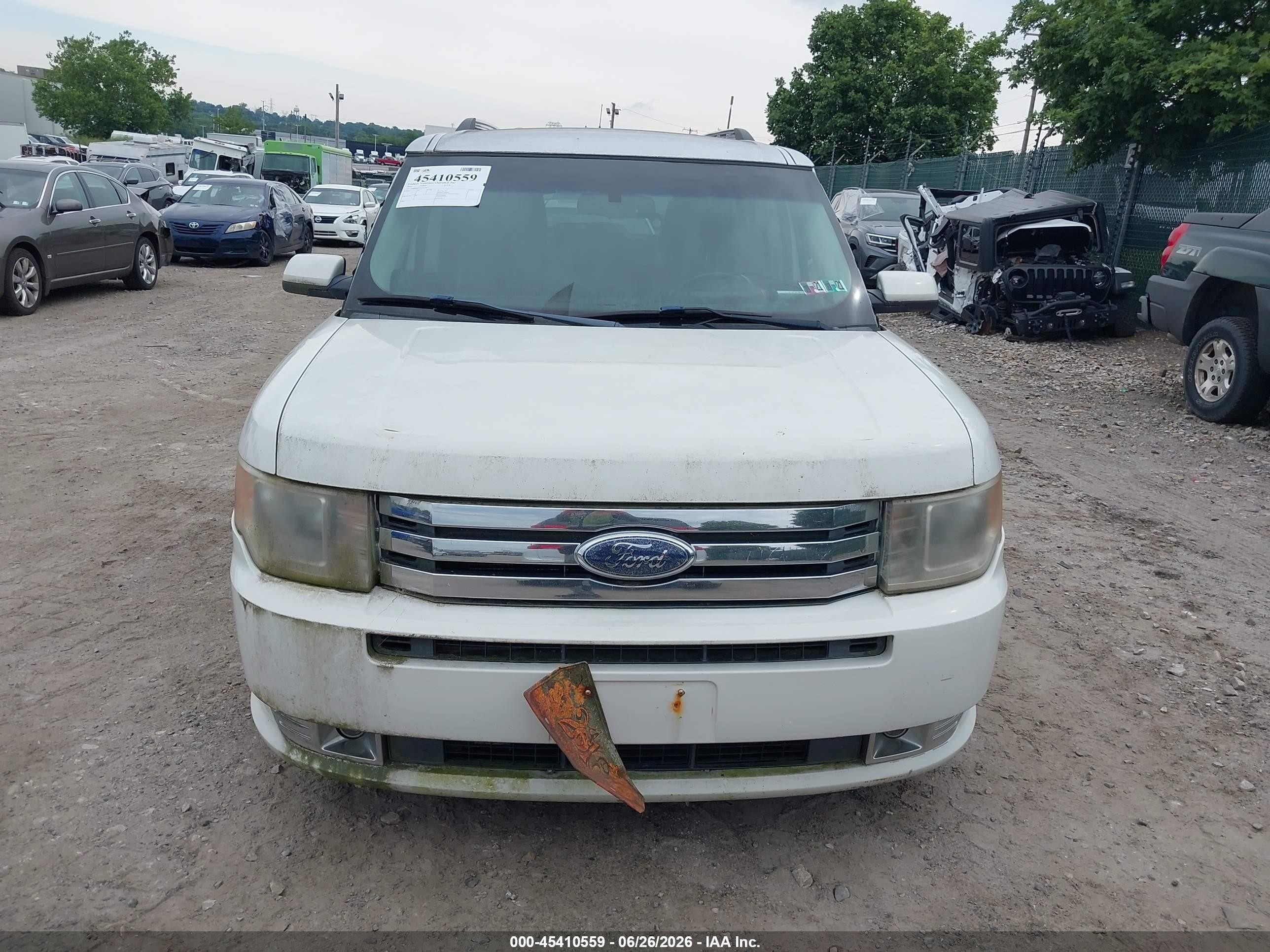 2010 Ford Flex Sel White vin: 2FMHK6CC2ABA79477