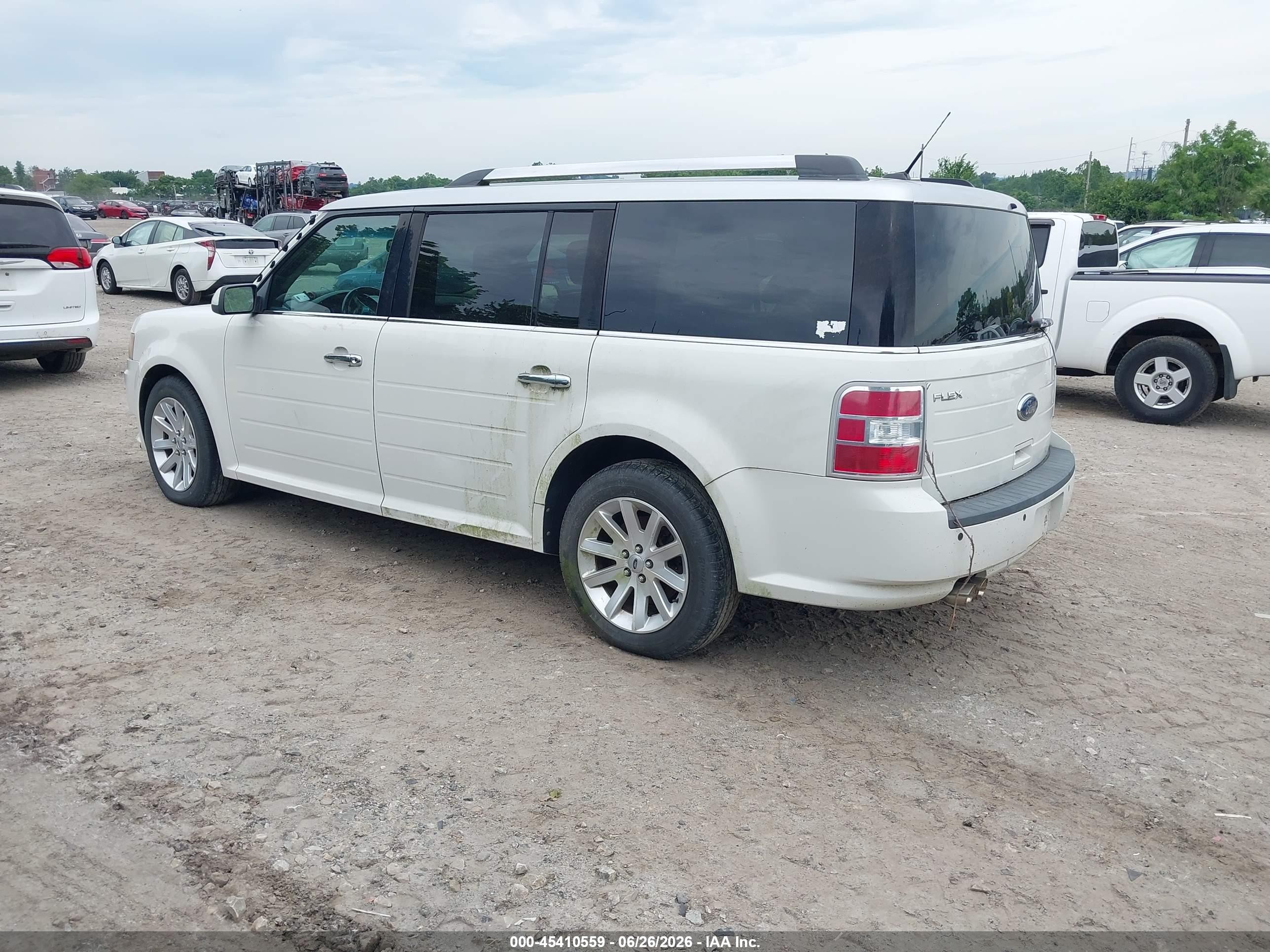 2010 Ford Flex Sel White vin: 2FMHK6CC2ABA79477
