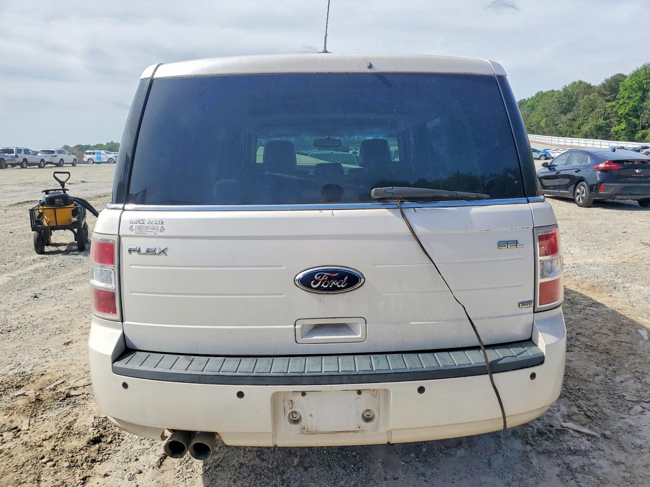 2010 Ford Flex Sel White vin: 2FMHK6CC2ABD01175