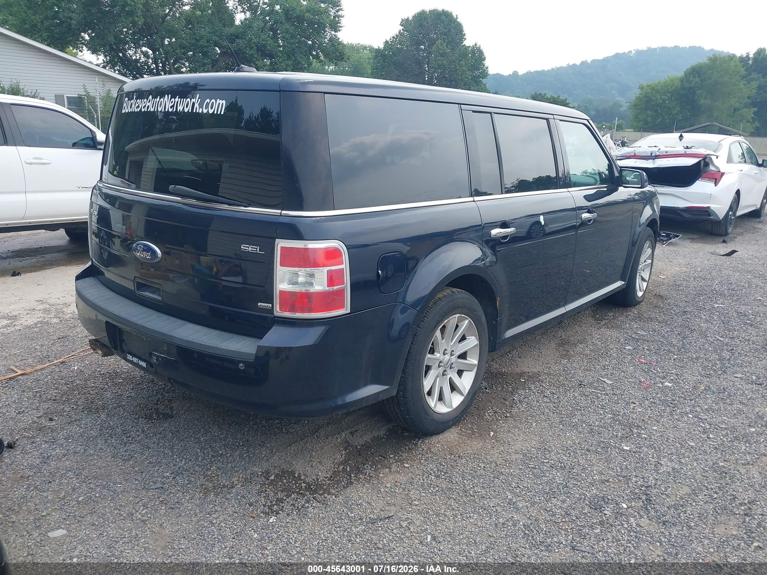 2010 Ford Flex Sel Black vin: 2FMHK6CC3ABA74062