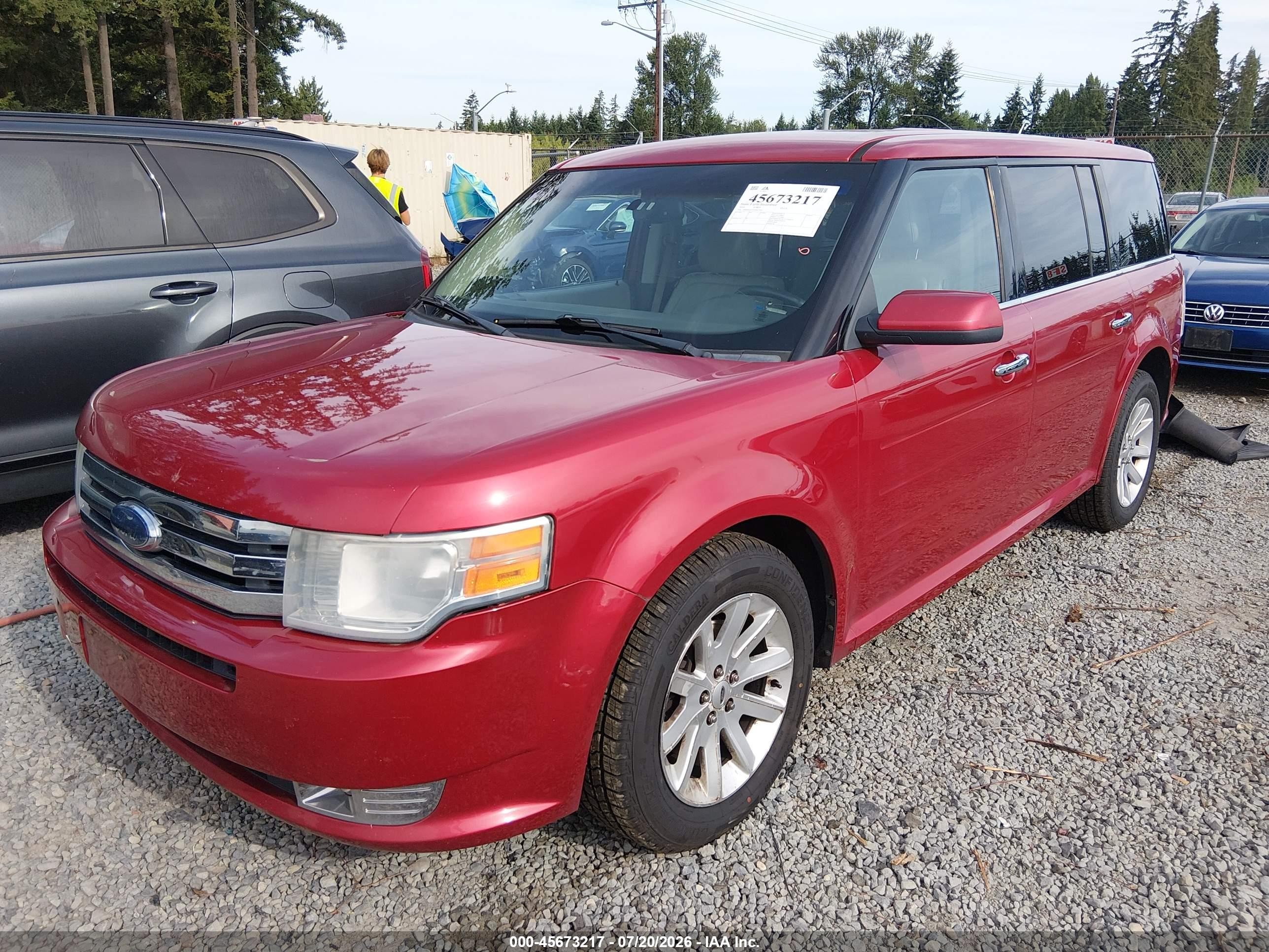 2010 Ford Flex Sel Red vin: 2FMHK6CC4ABB29361