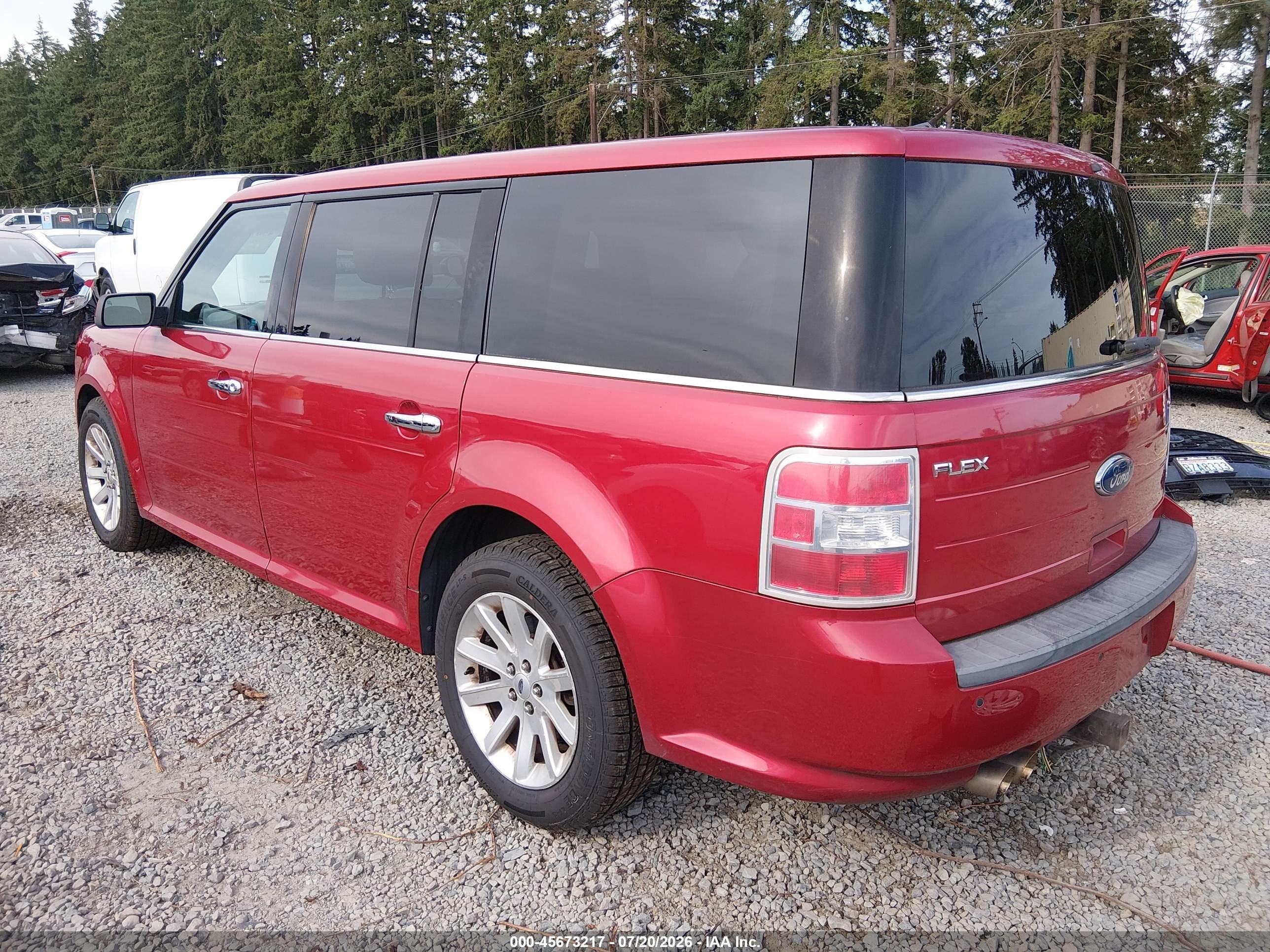 2010 Ford Flex Sel Red vin: 2FMHK6CC4ABB29361