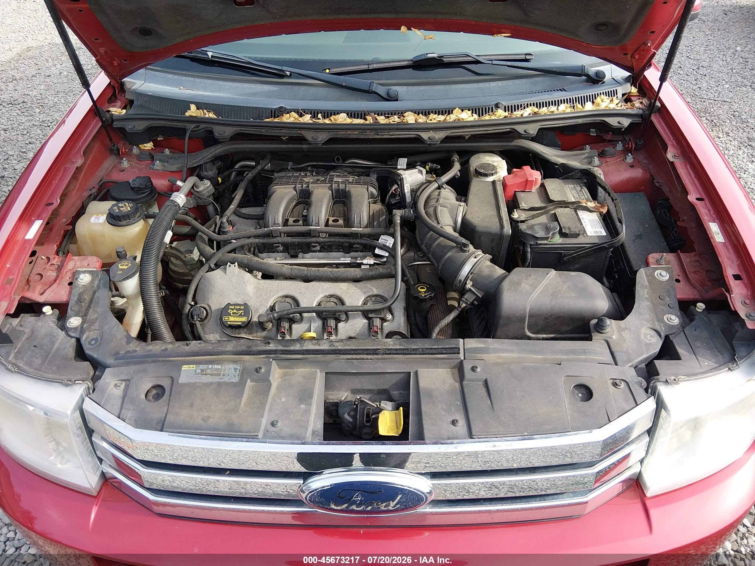 2010 Ford Flex Sel Red vin: 2FMHK6CC4ABB29361