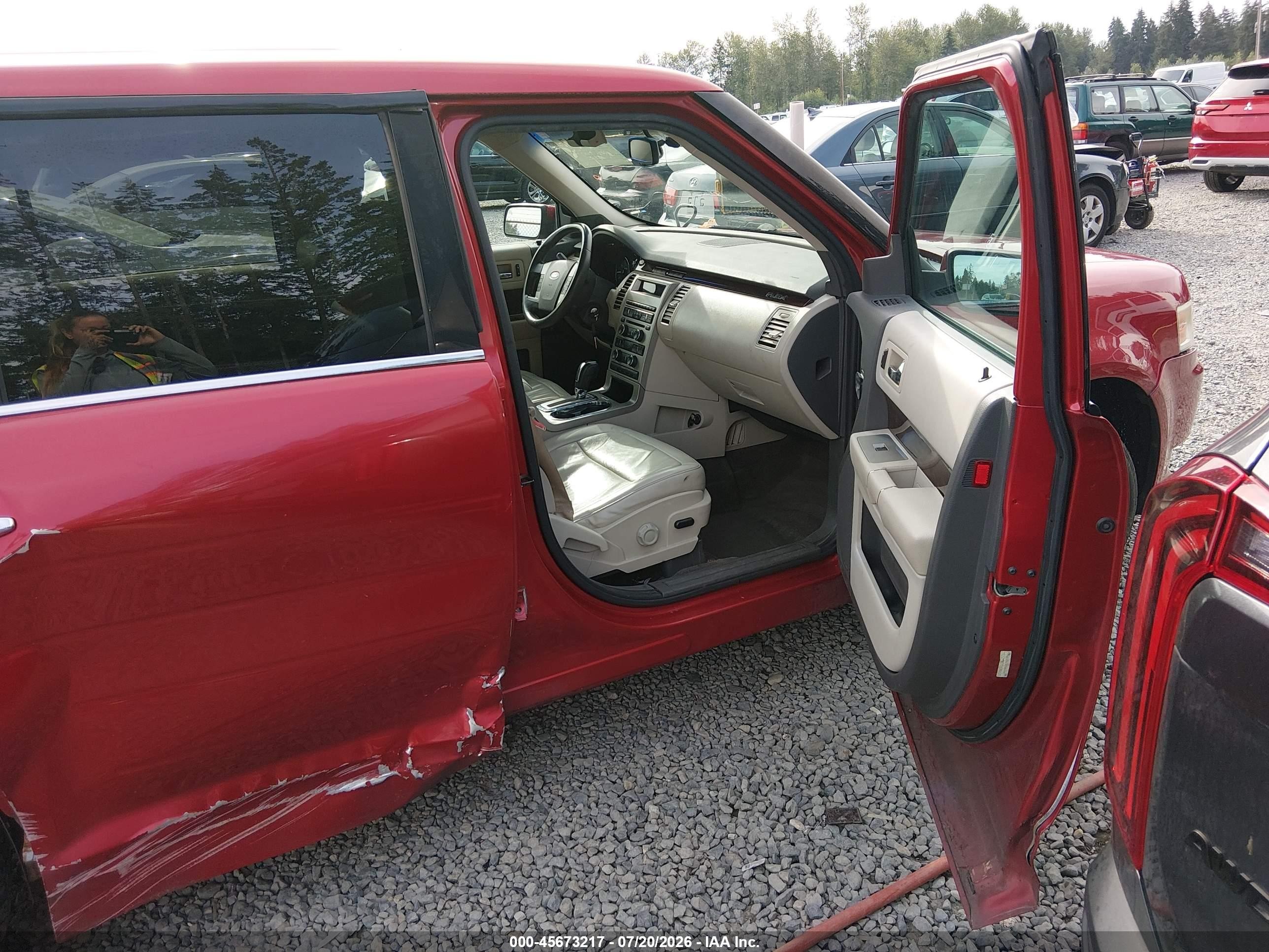2010 Ford Flex Sel Red vin: 2FMHK6CC4ABB29361