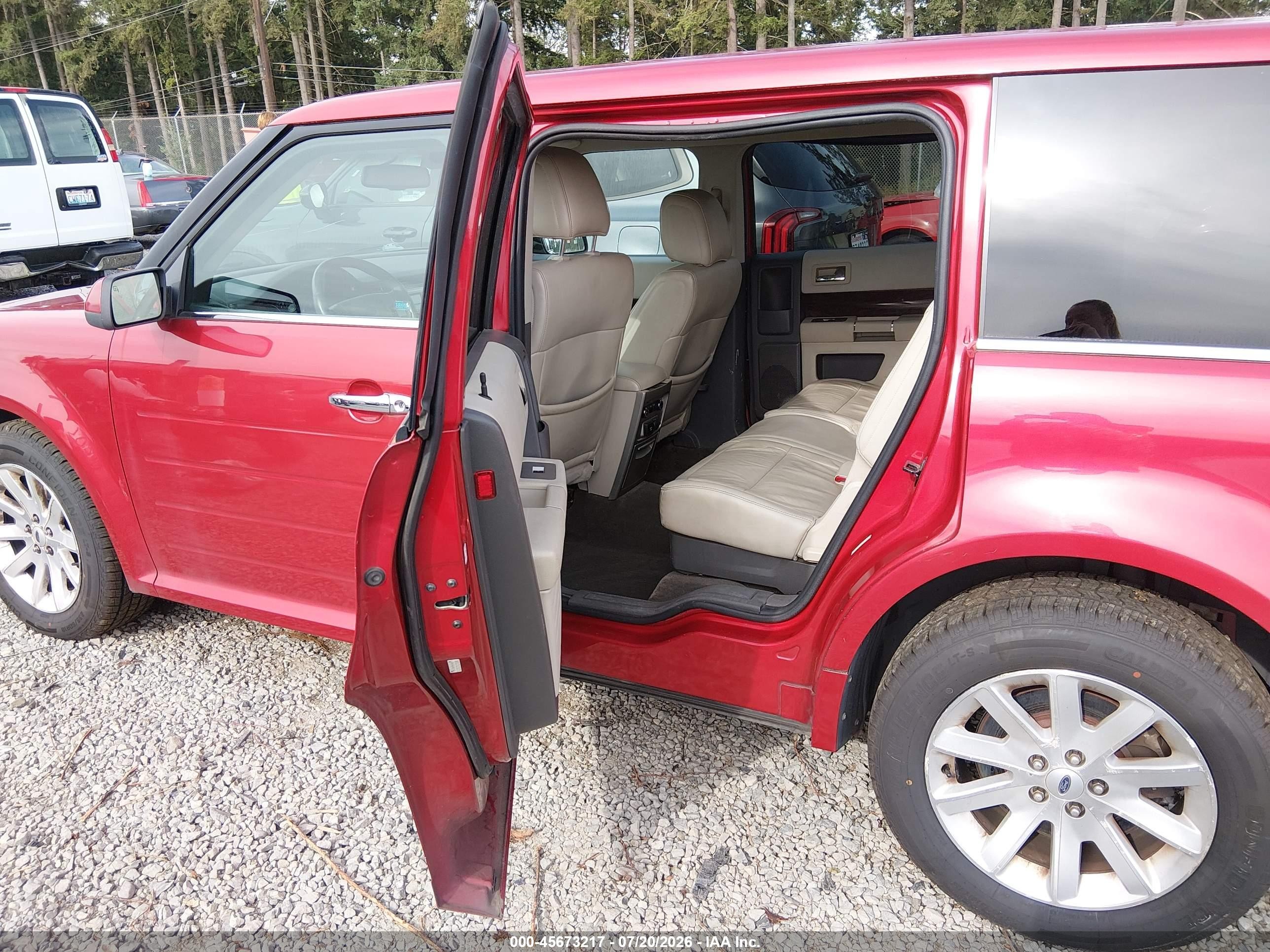 2010 Ford Flex Sel Red vin: 2FMHK6CC4ABB29361