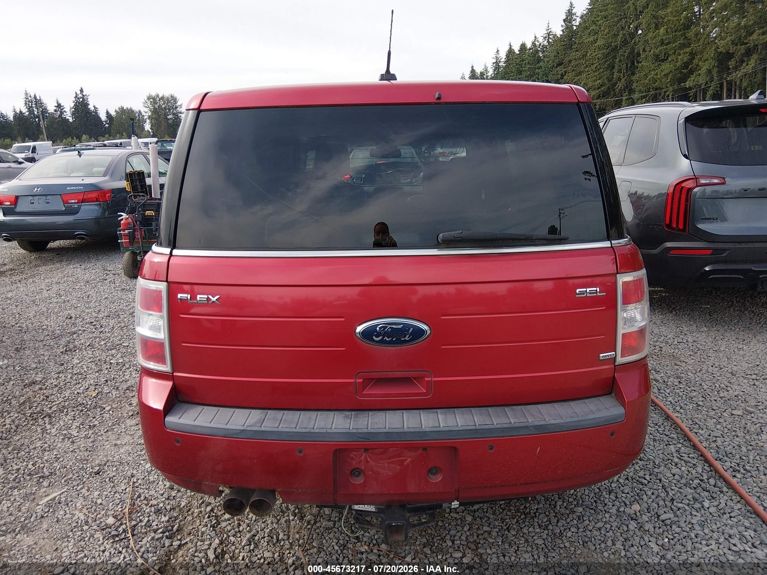 2010 Ford Flex Sel Red vin: 2FMHK6CC4ABB29361