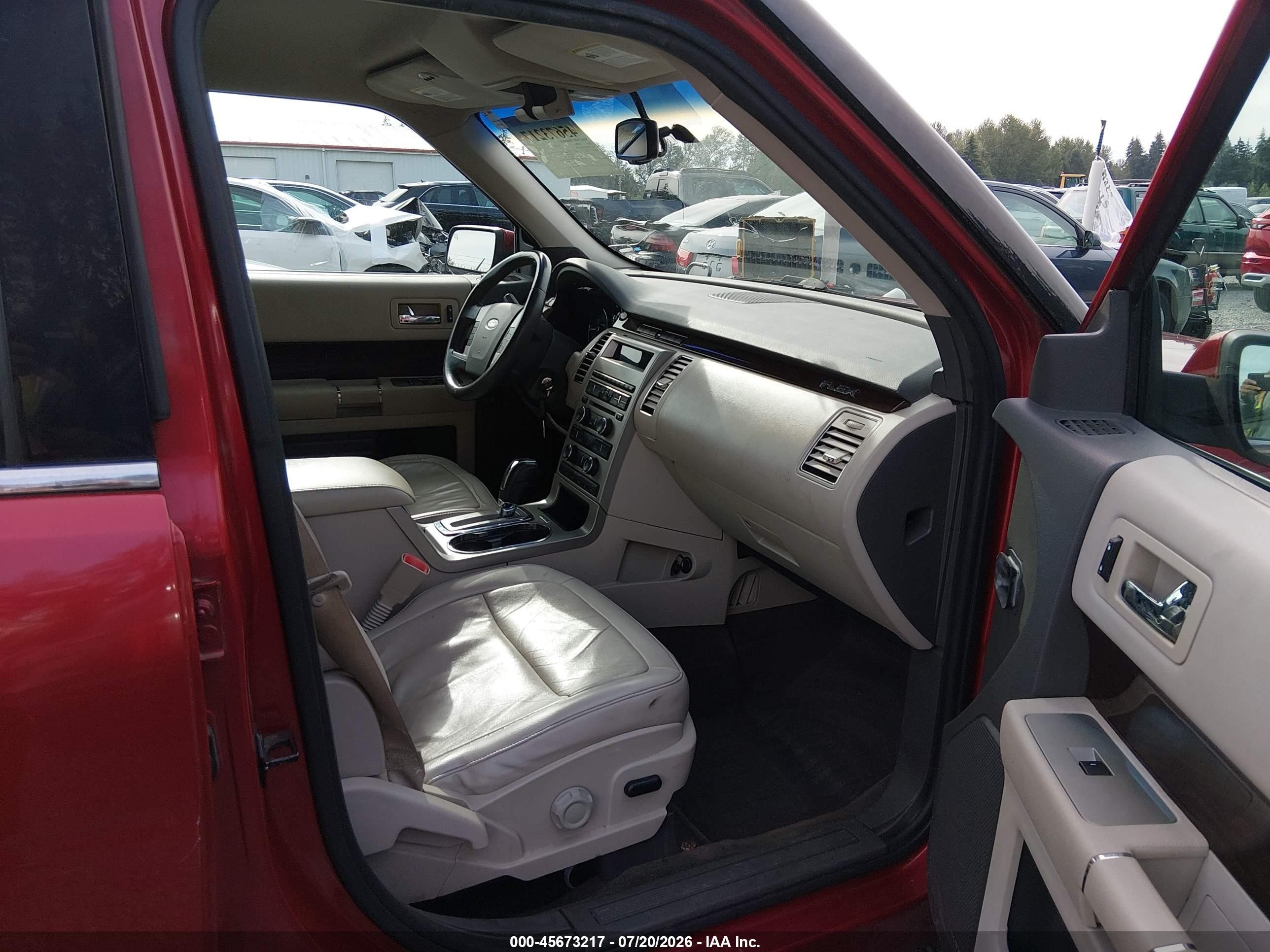 2010 Ford Flex Sel Red vin: 2FMHK6CC4ABB29361