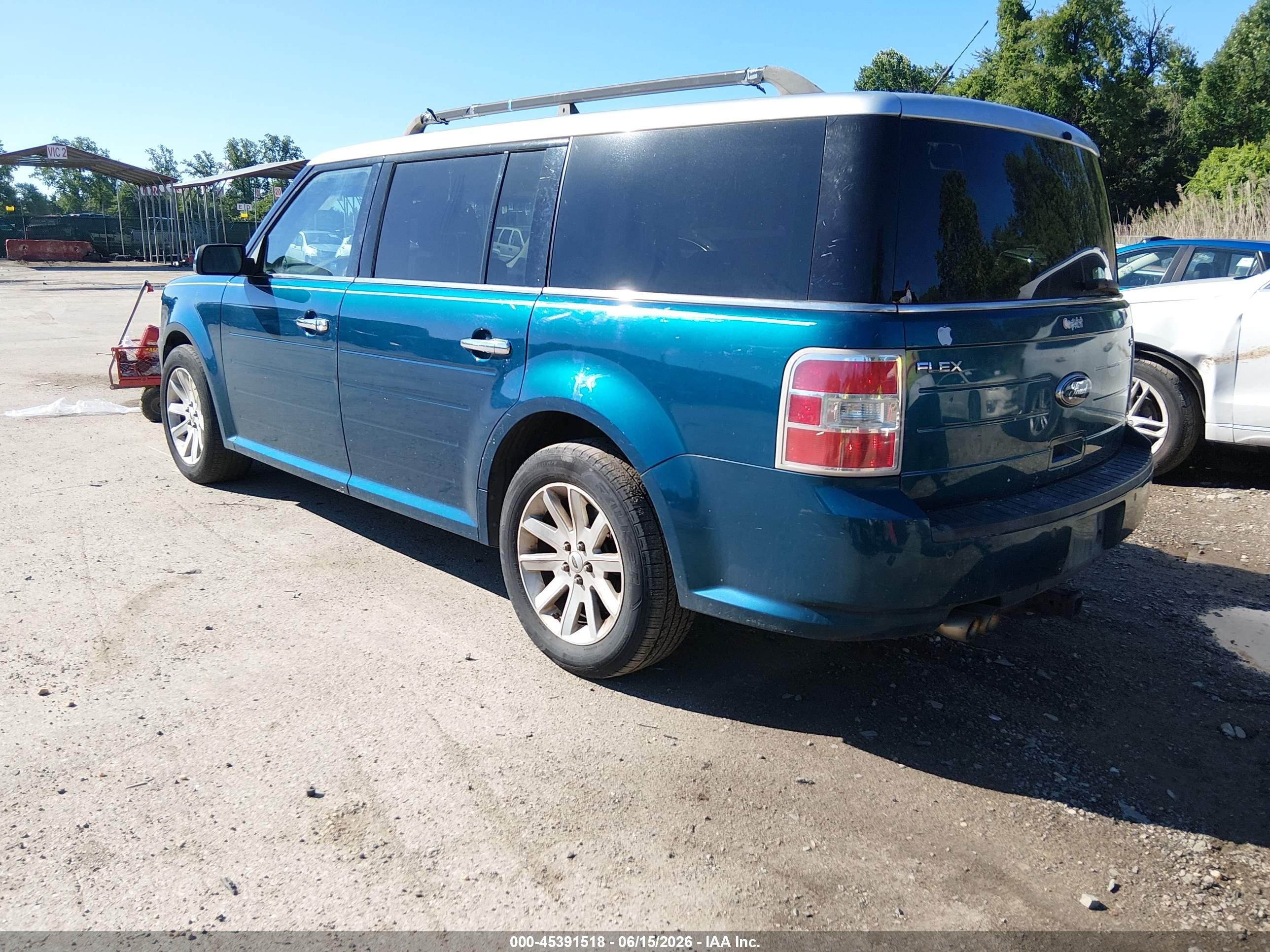 2011 Ford Flex Sel Teal vin: 2FMHK6CC4BBD06170