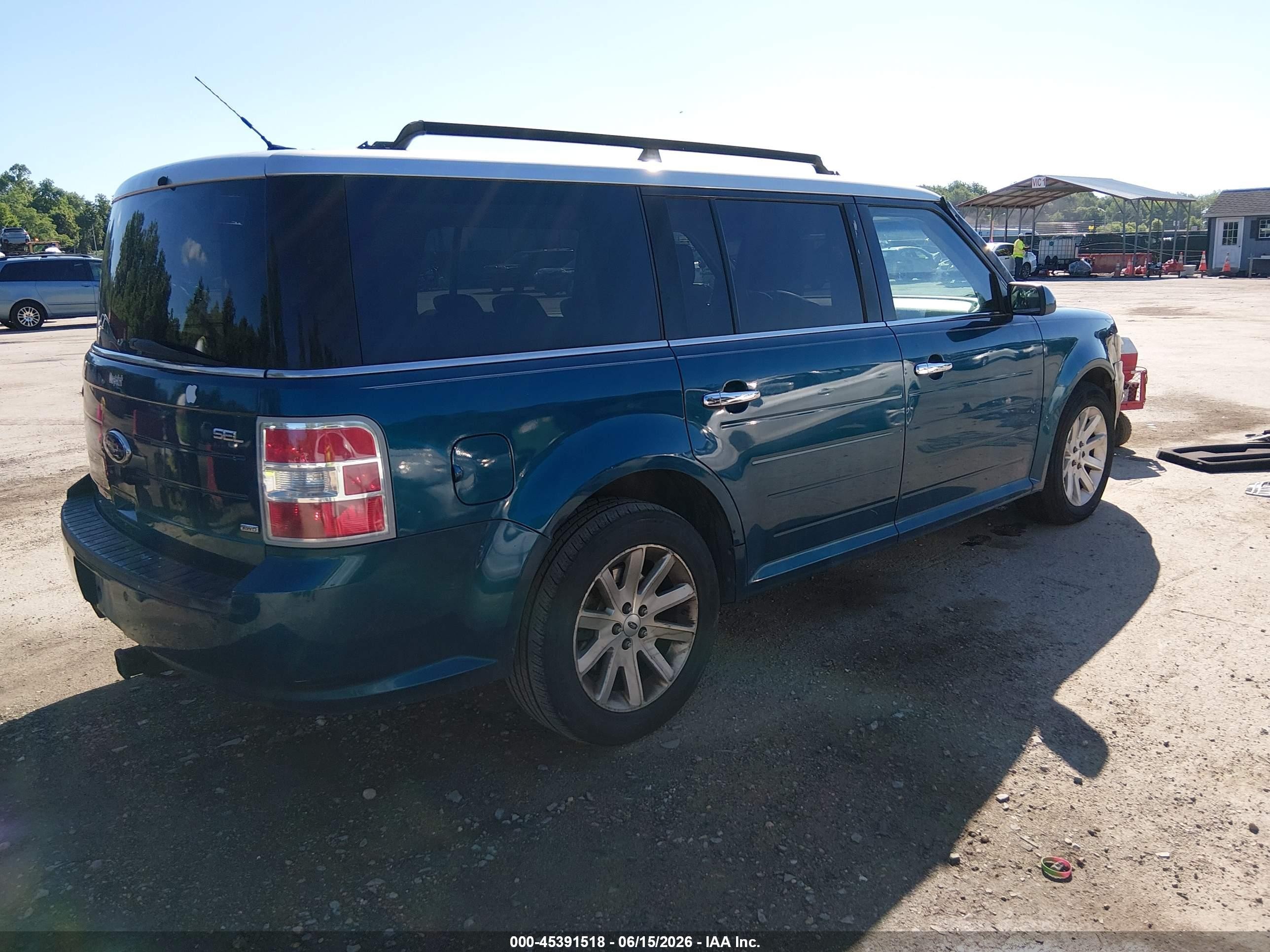 2011 Ford Flex Sel Teal vin: 2FMHK6CC4BBD06170