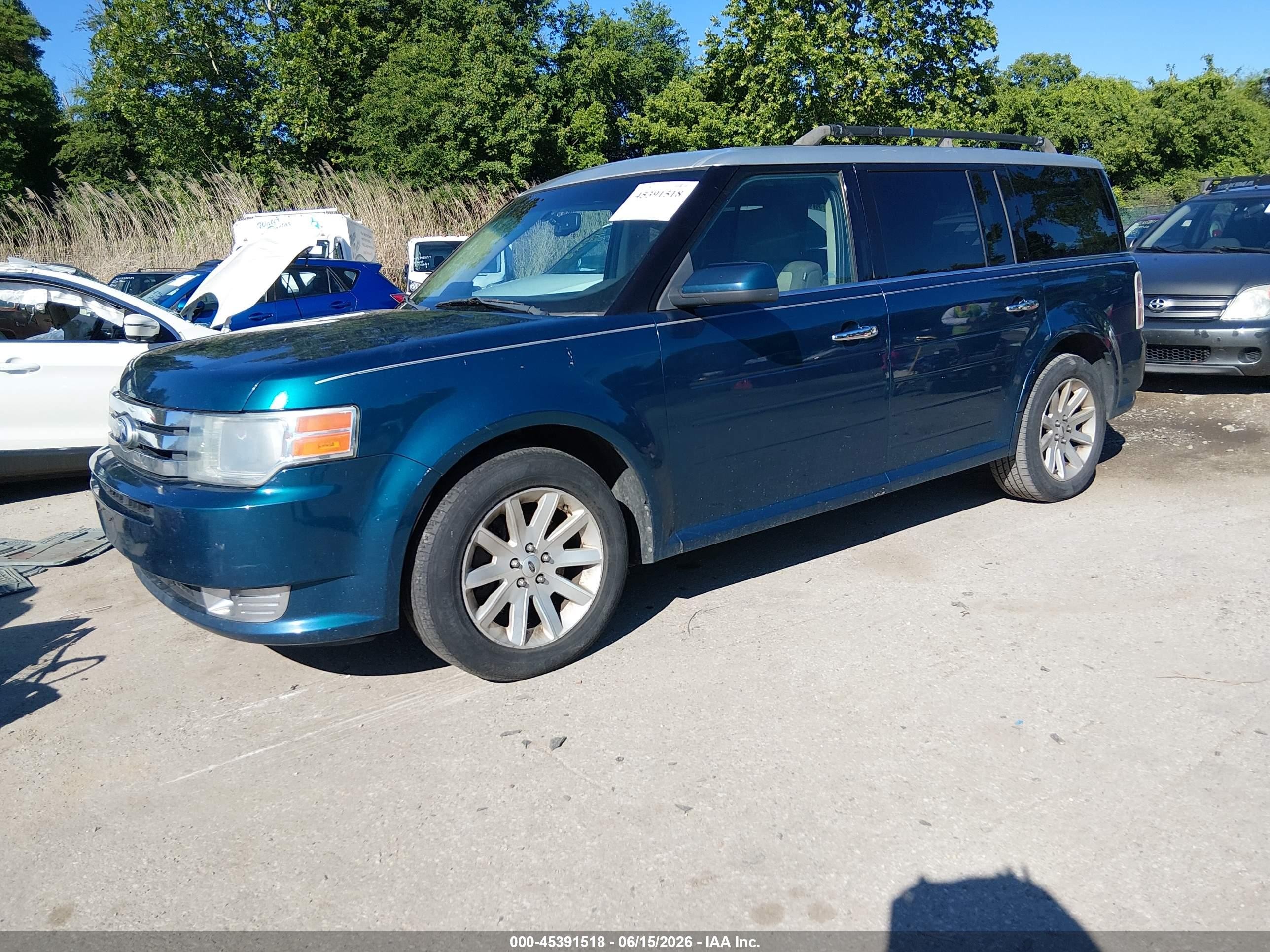 2011 Ford Flex Sel Teal vin: 2FMHK6CC4BBD06170
