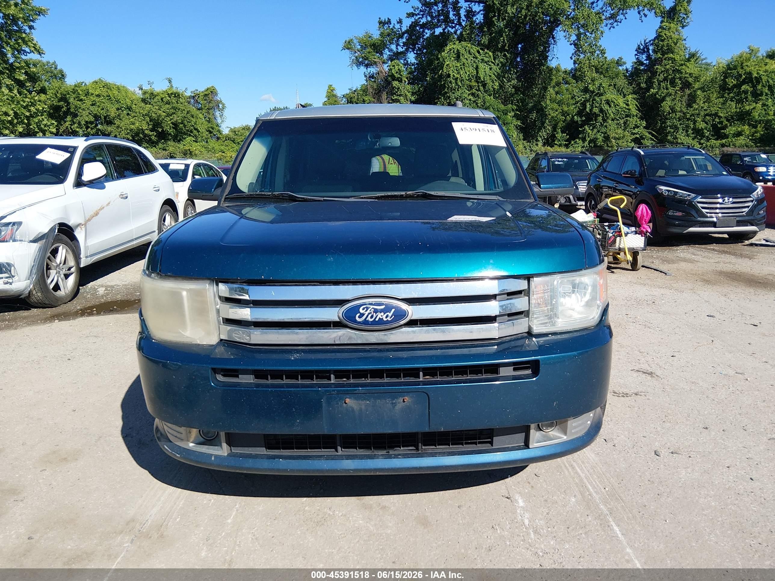 2011 Ford Flex Sel Teal vin: 2FMHK6CC4BBD06170