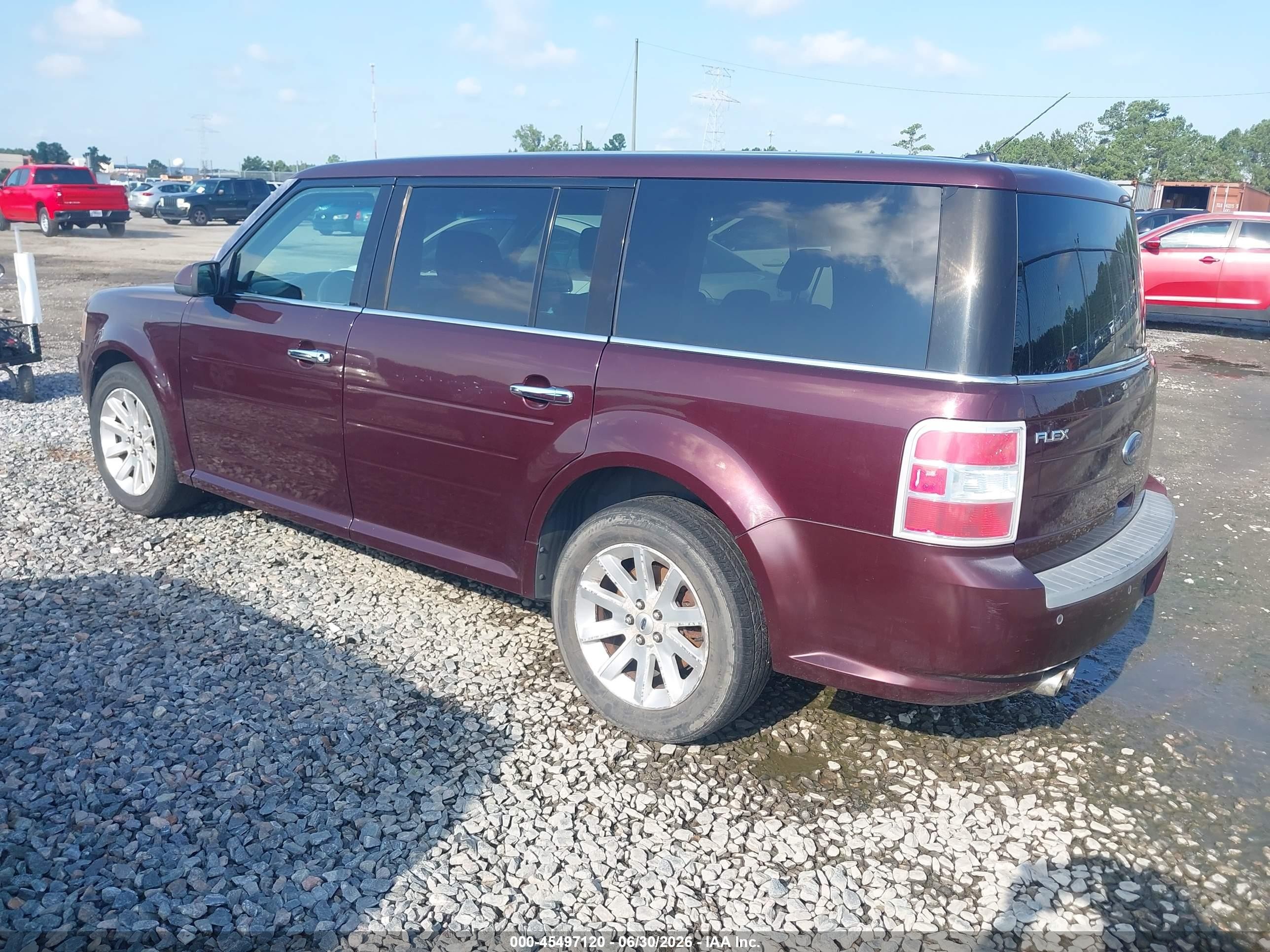 2011 Ford Flex Sel Burgundy vin: 2FMHK6CC7BBD25134