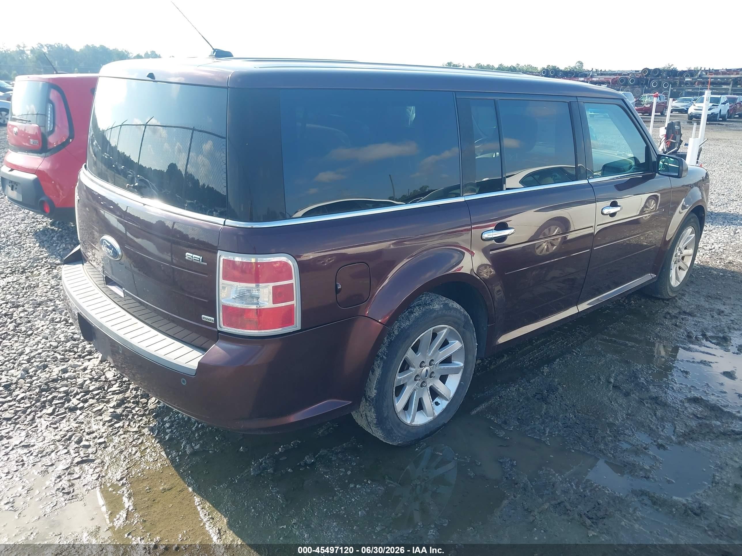 2011 Ford Flex Sel Burgundy vin: 2FMHK6CC7BBD25134