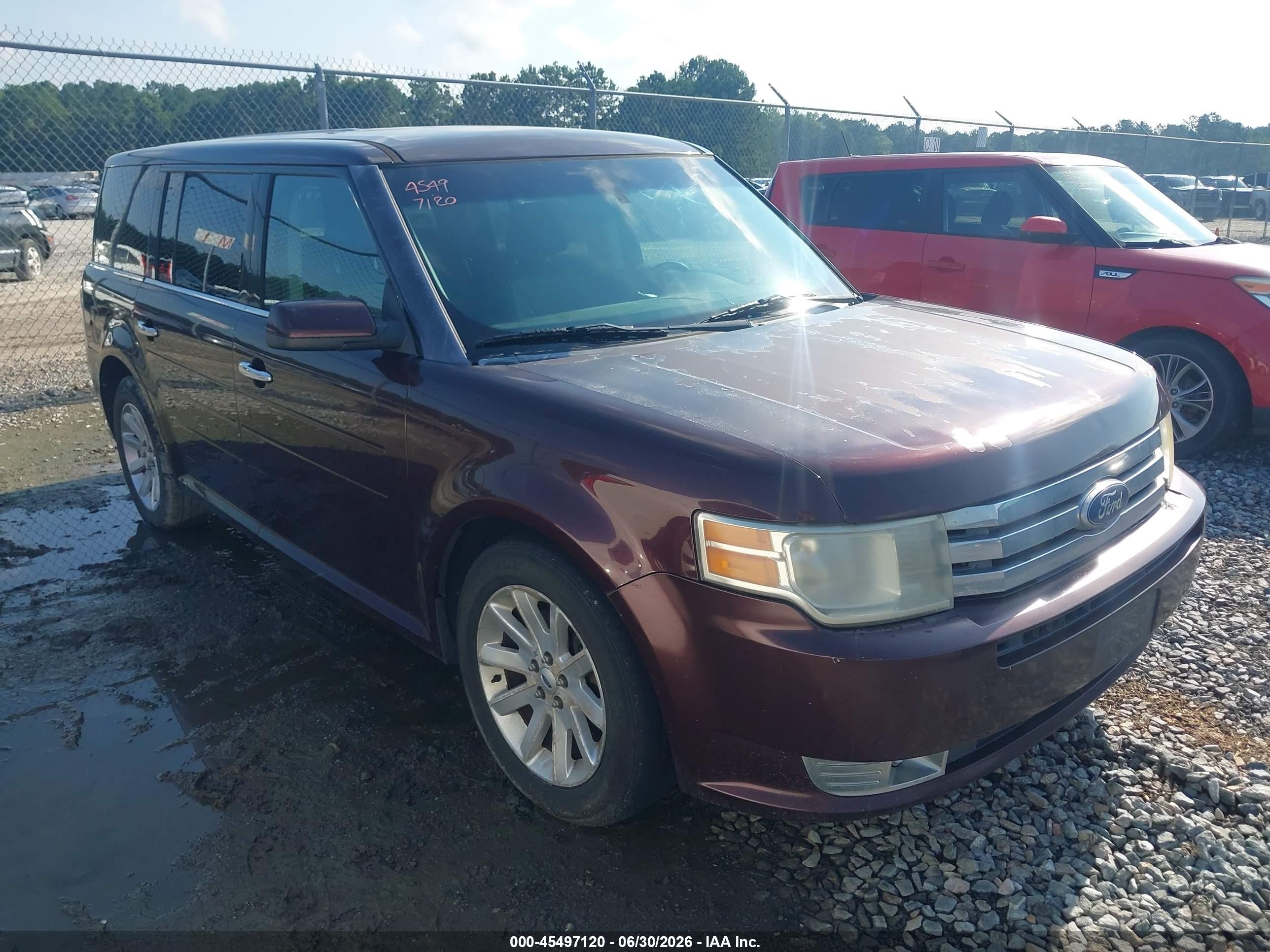 2011 Ford Flex Sel Burgundy vin: 2FMHK6CC7BBD25134