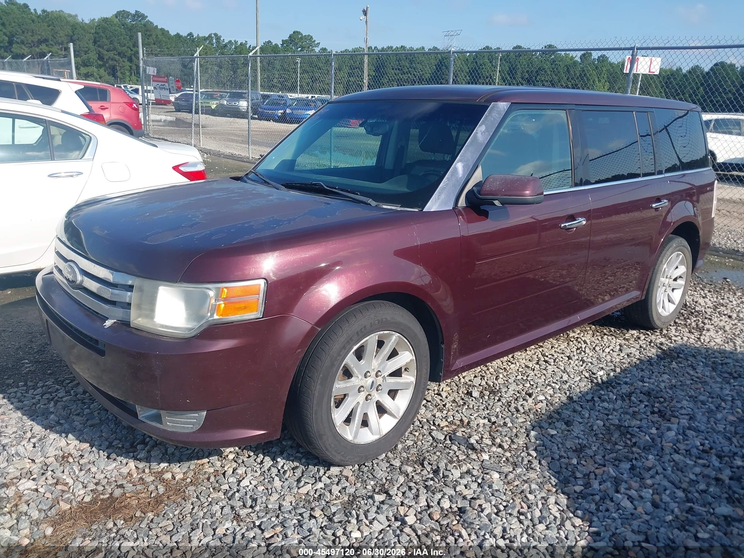 2011 Ford Flex Sel Burgundy vin: 2FMHK6CC7BBD25134