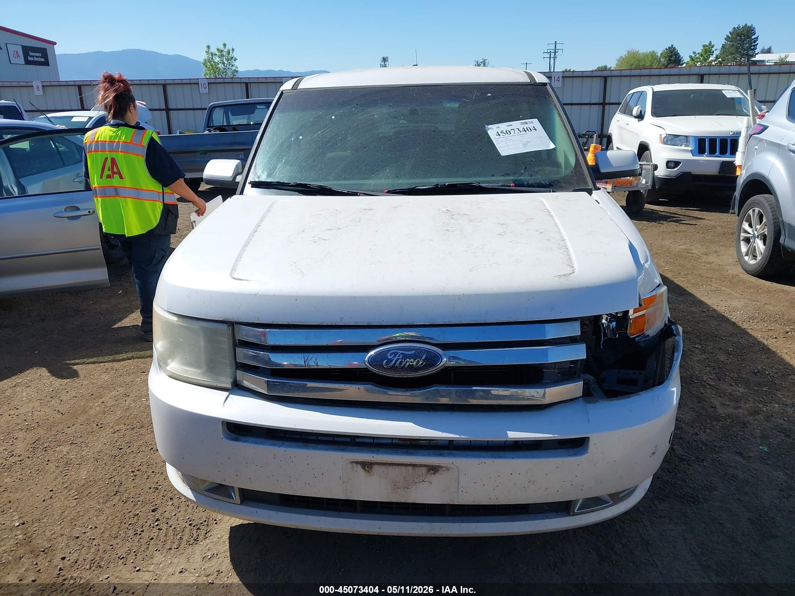 2010 Ford Flex Sel White vin: 2FMHK6CC8ABA98888