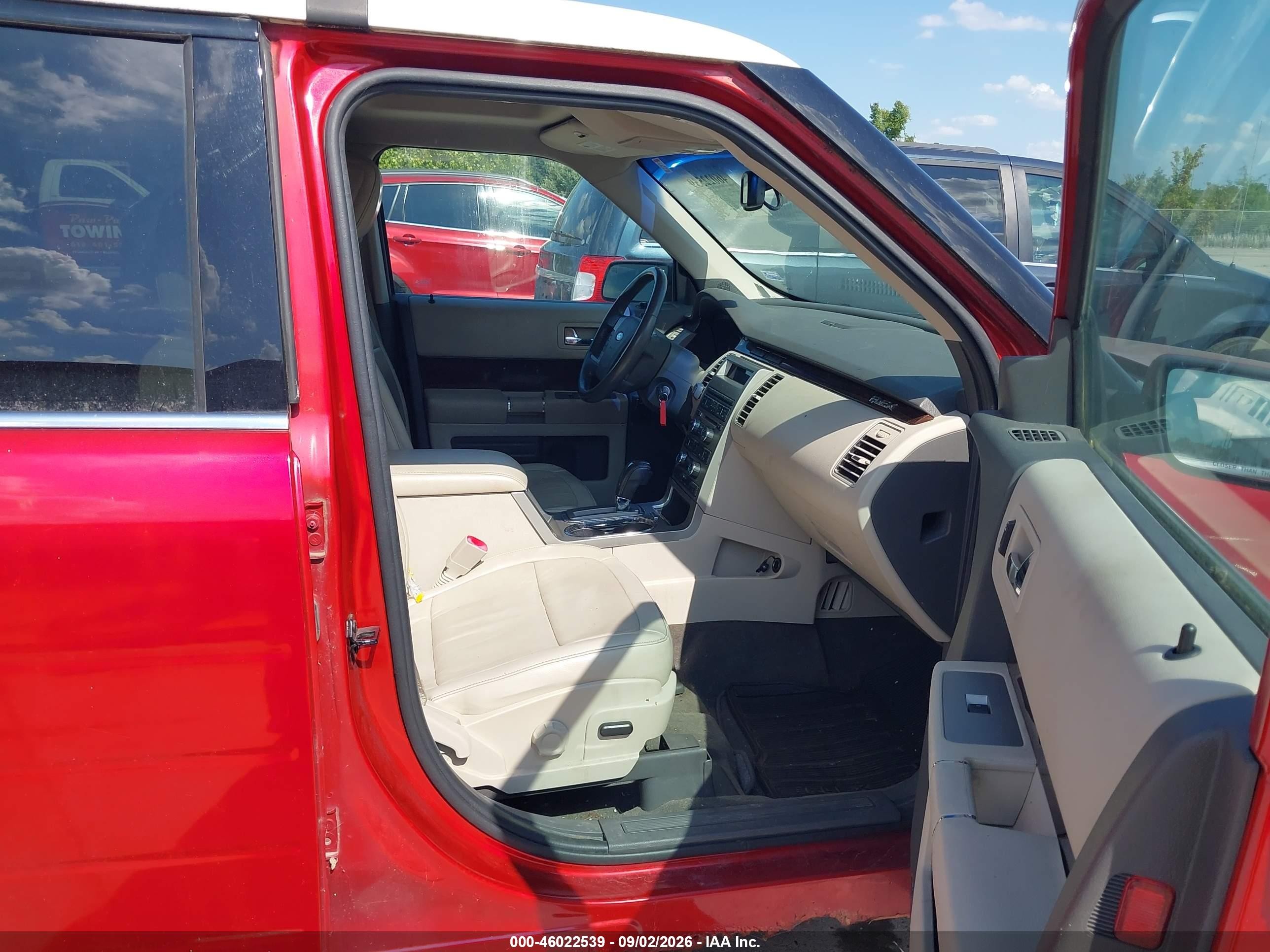 2011 Ford Flex Sel Red vin: 2FMHK6CC8BBD11940