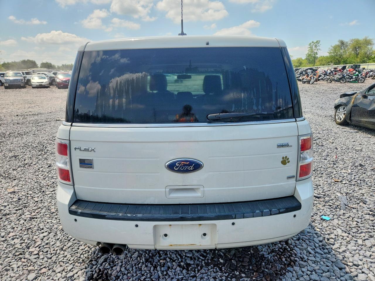 2010 Ford Flex Sel White vin: 2FMHK6CC9ABA74146