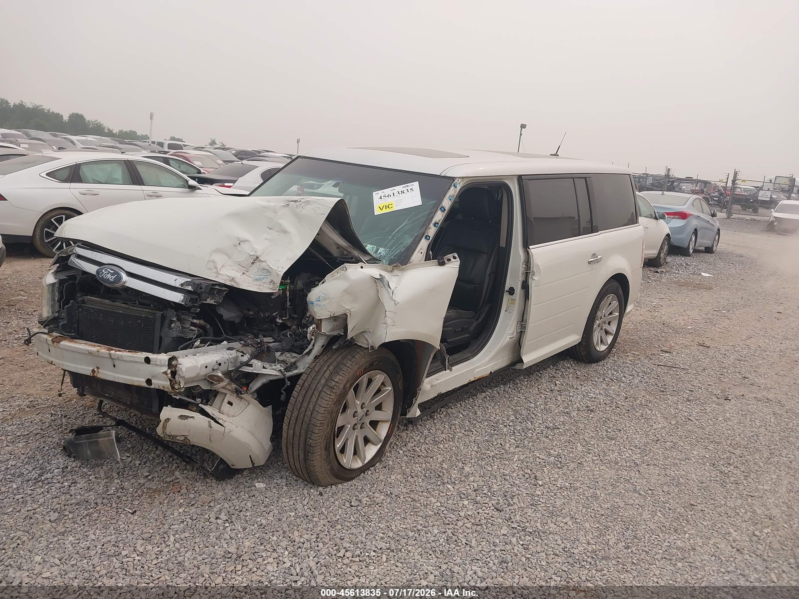2010 Ford Flex Sel White vin: 2FMHK6CC9ABA82070