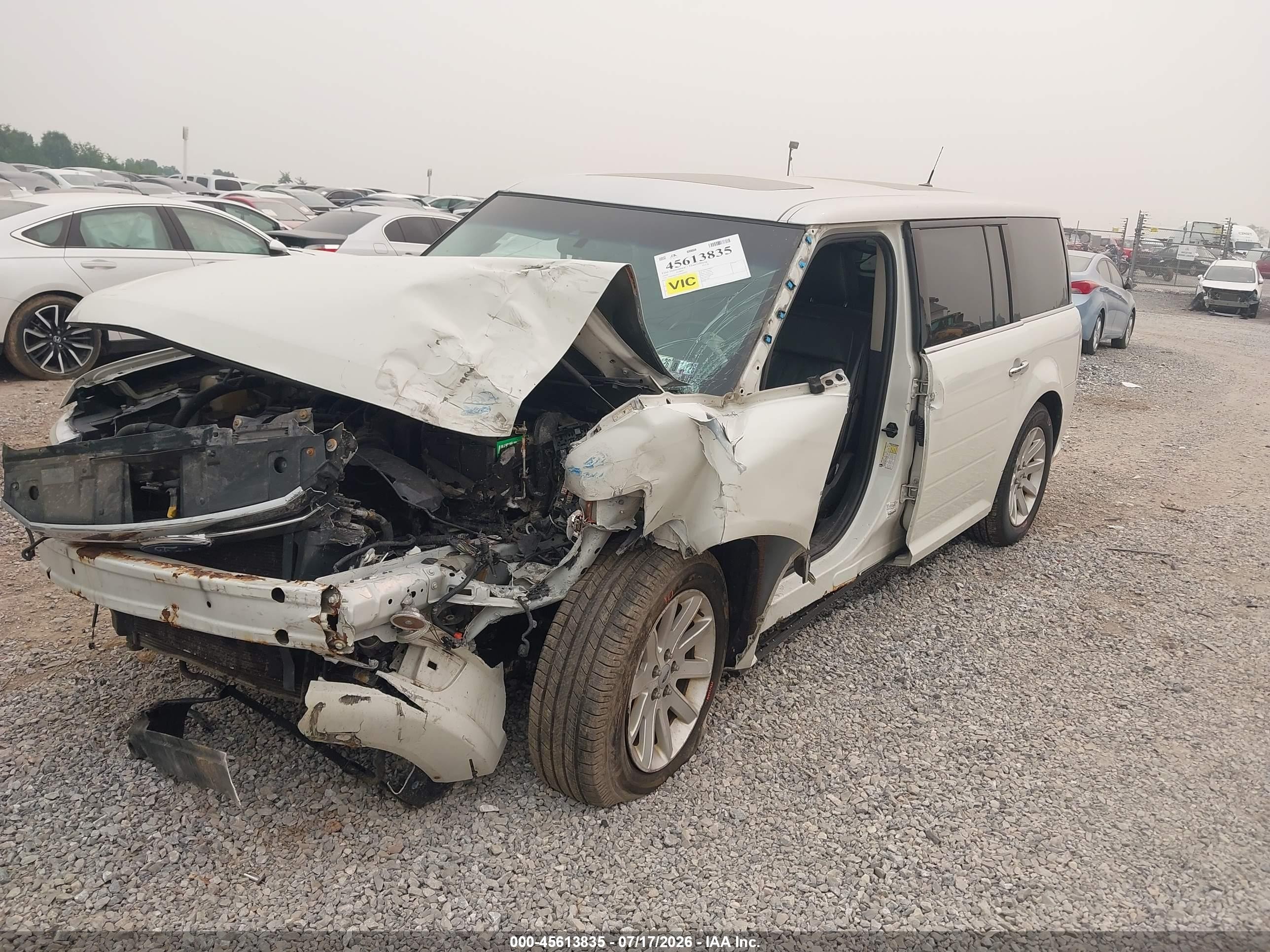 2010 Ford Flex Sel White vin: 2FMHK6CC9ABA82070