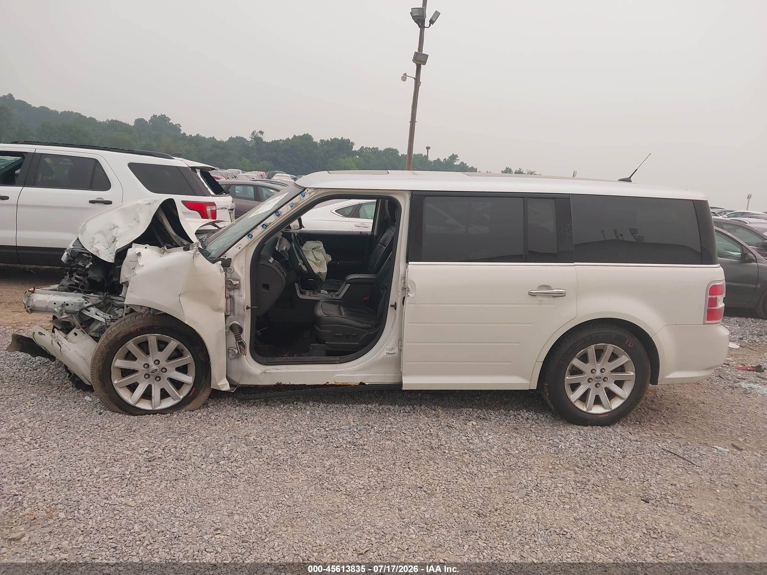 2010 Ford Flex Sel White vin: 2FMHK6CC9ABA82070