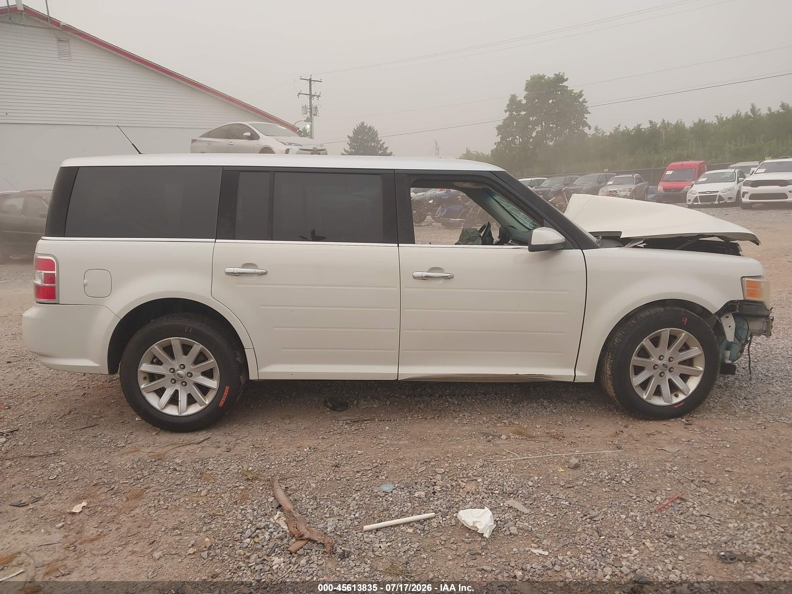 2010 Ford Flex Sel White vin: 2FMHK6CC9ABA82070
